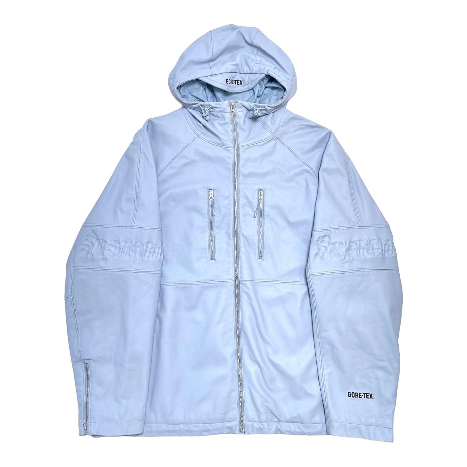 Champion × Supreme (Sz M)NEW Supreme Champion Pullover Parka Teal 