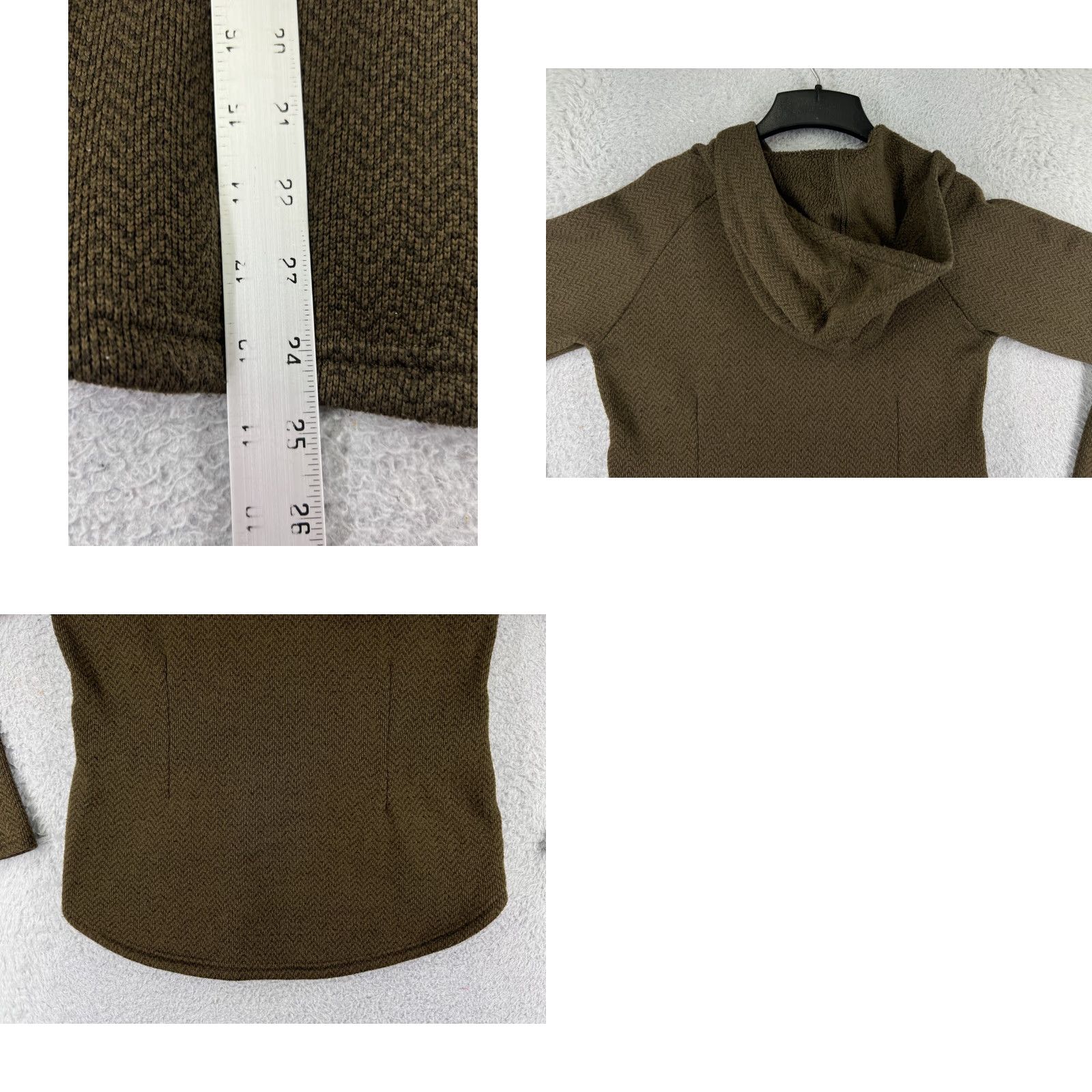 Vintage Columbia Sweater Womens Medium Brown Knit Polyester Shell Fleece Lined Hoodie Size M / US 6-8 / IT 42-44 - 9 Thumbnail