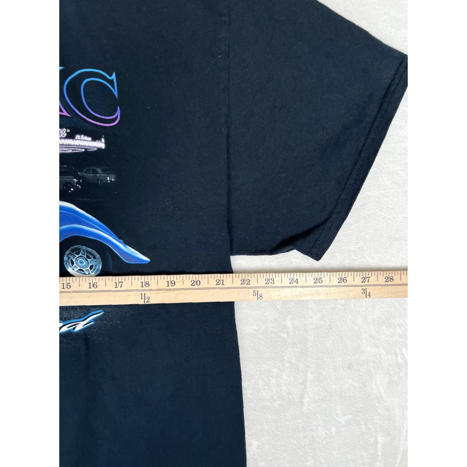 Gildan Mels Drive-In Classic Street Rod T-Shirt Mens XL Black Car Graphic Hot Rod Size US XL / EU 56 / 4 - 5 Thumbnail