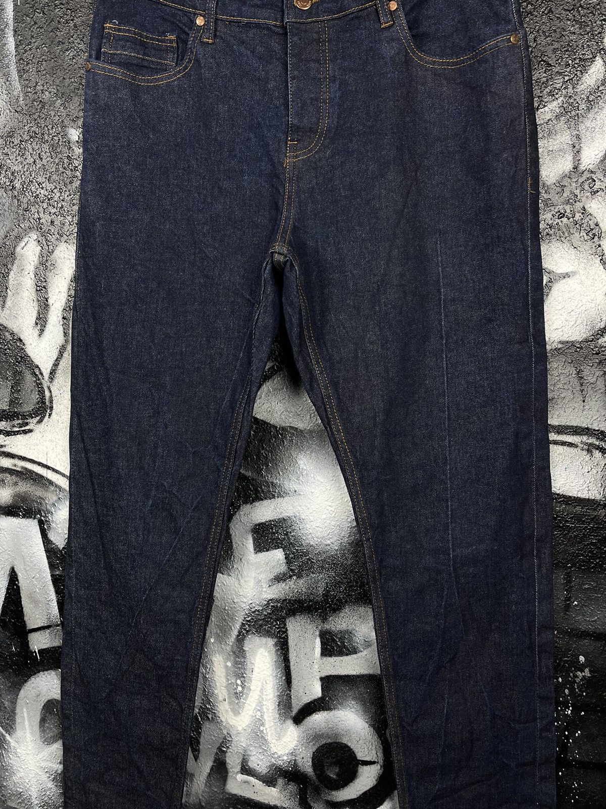 Folk Folk Indigo Blue Cotton Selvedge Denim Jeans Men’s Size W38 Size US 36 / EU 52 - 3 Thumbnail