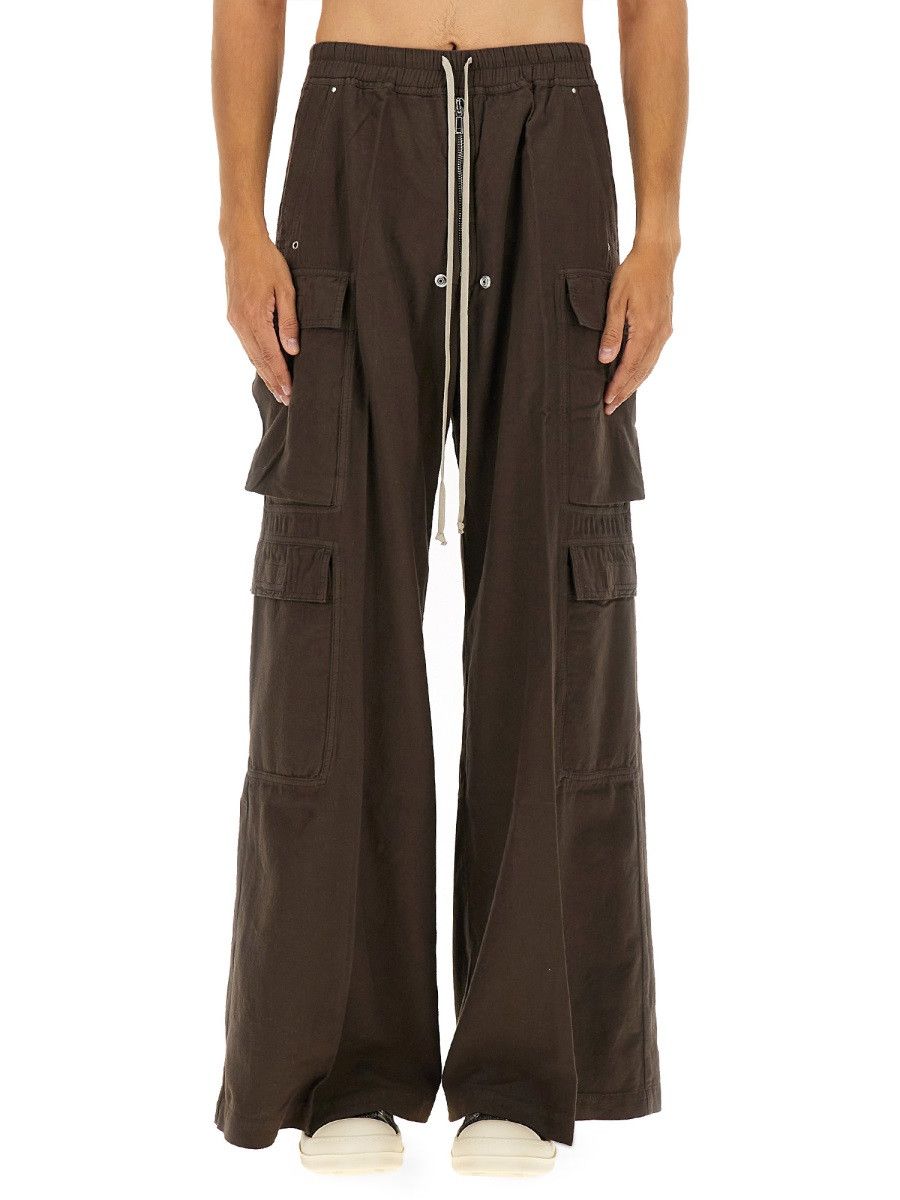 Rick Owens Drkshdw RICK OWENS DRKSHDW "DOUBLE CARGO JUMBO BELAS" PANTS - BROWN Size US 32 / EU 48 - 1 Thumbnail