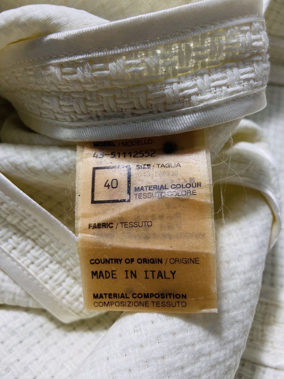 MR & MRS ITALY Bvriller Buttons Jacket (Cream Color) Size M / US 6-8 / IT 42-44 - 11 Thumbnail