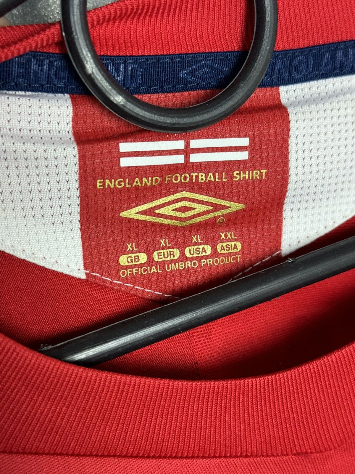 Umbro England National Team 06/08 Away Lennon Football Jersey Size US XL / EU 56 / 4 - 7 Thumbnail