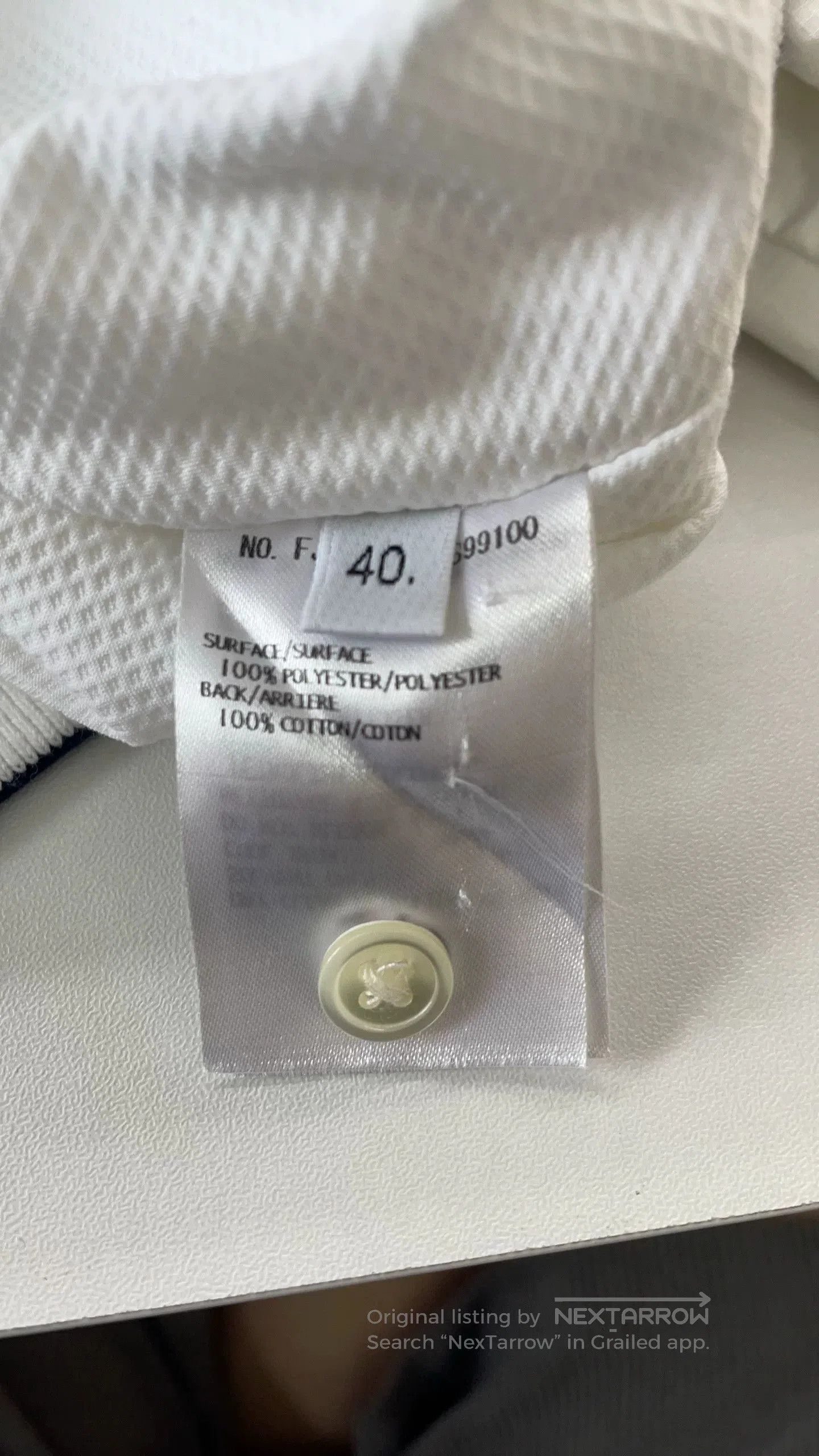 Thom Browne Thom Browne White Stand Collar Zip Jacket. Size US M / EU 48-50 / 2 - 4 Thumbnail