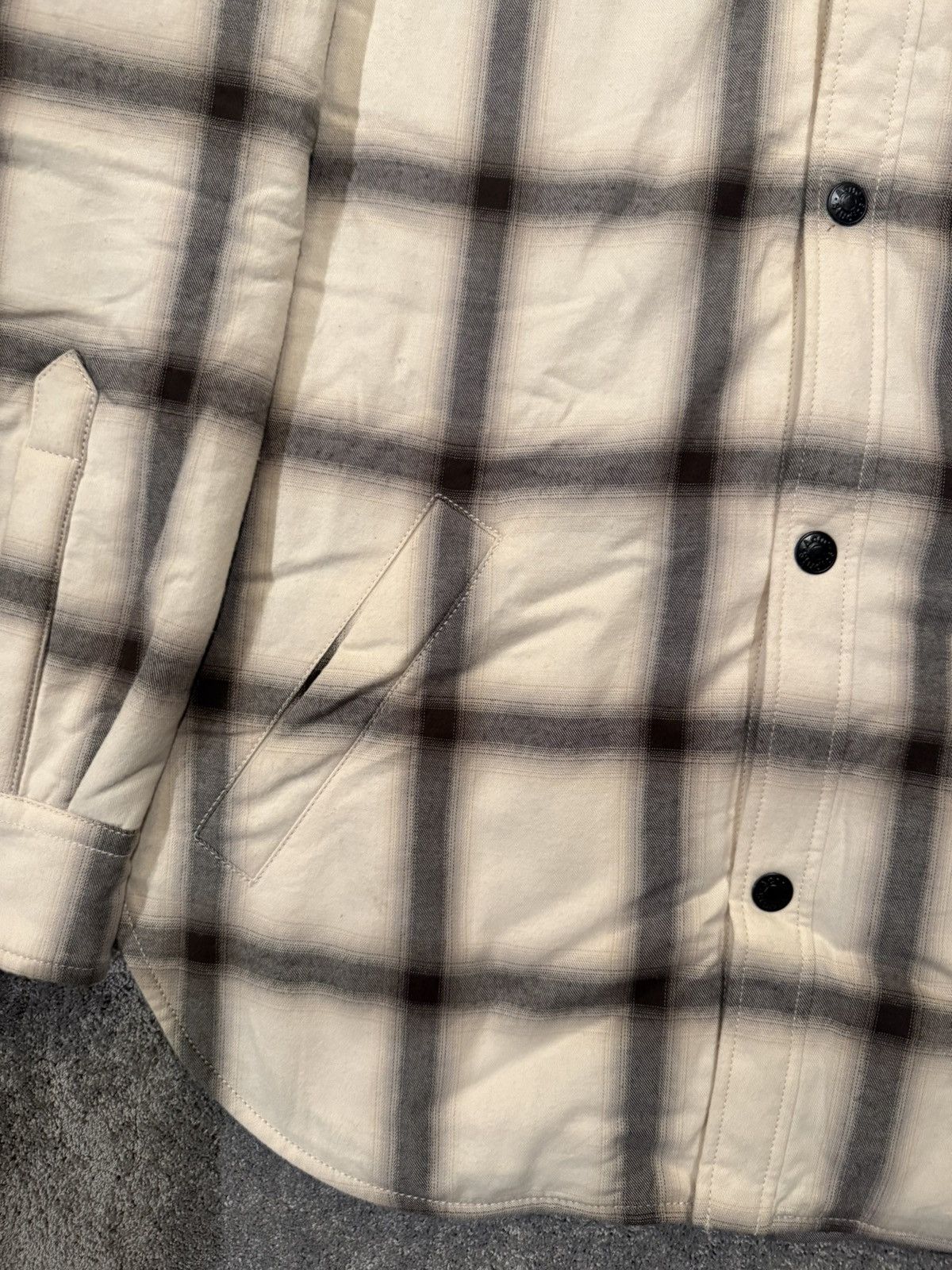 Acne Studios ACNE STUDIOS FLANNEL BUTTON-UP SHIRT SIZE 50 Size US M / EU 48-50 / 2 - 4 Thumbnail