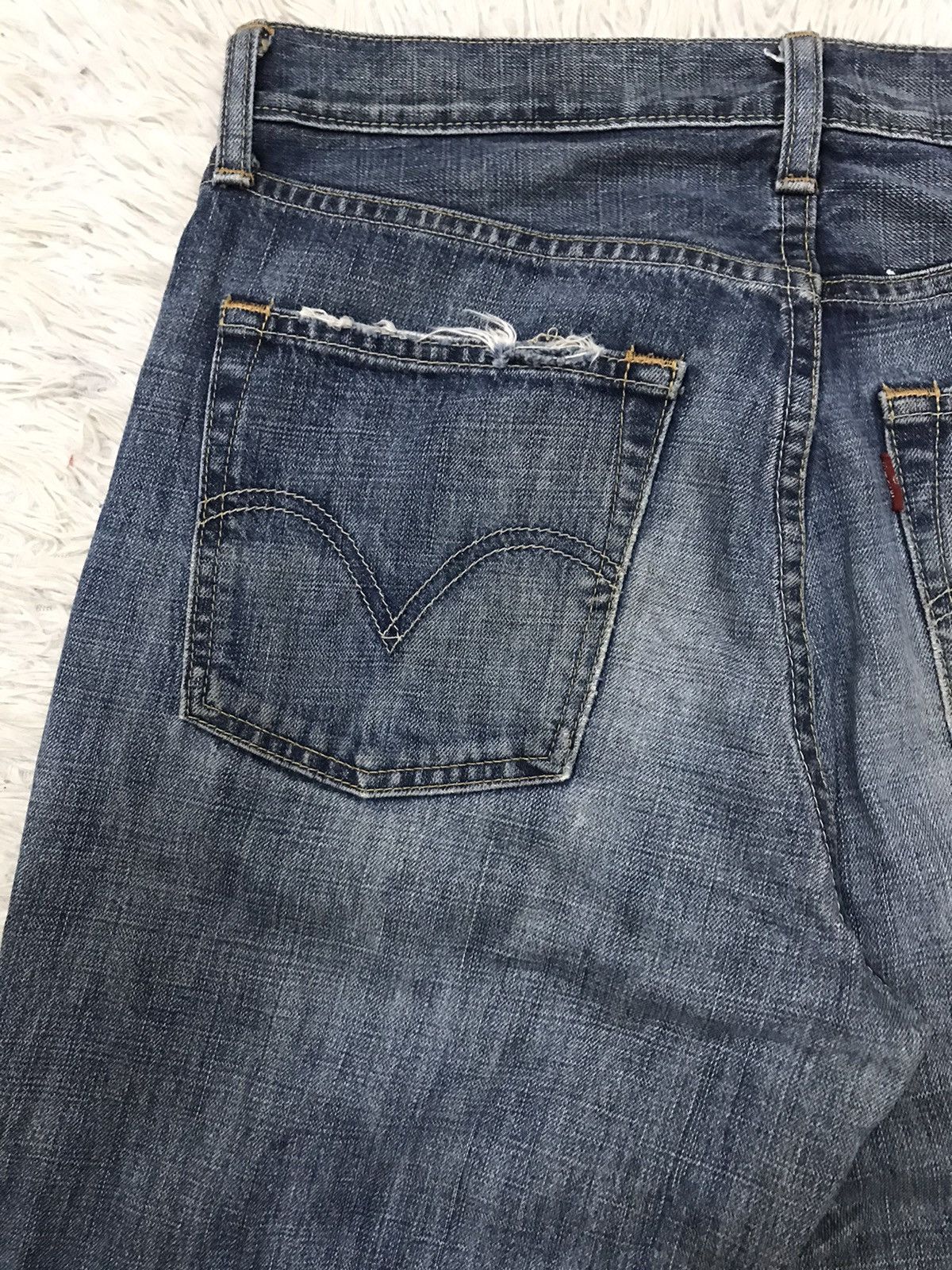 Levi's Vintage Clothing Vintage Levis Lot 502 Regular Cut Distressed Denim Jeans Size US 32 / EU 48 - 9 Thumbnail