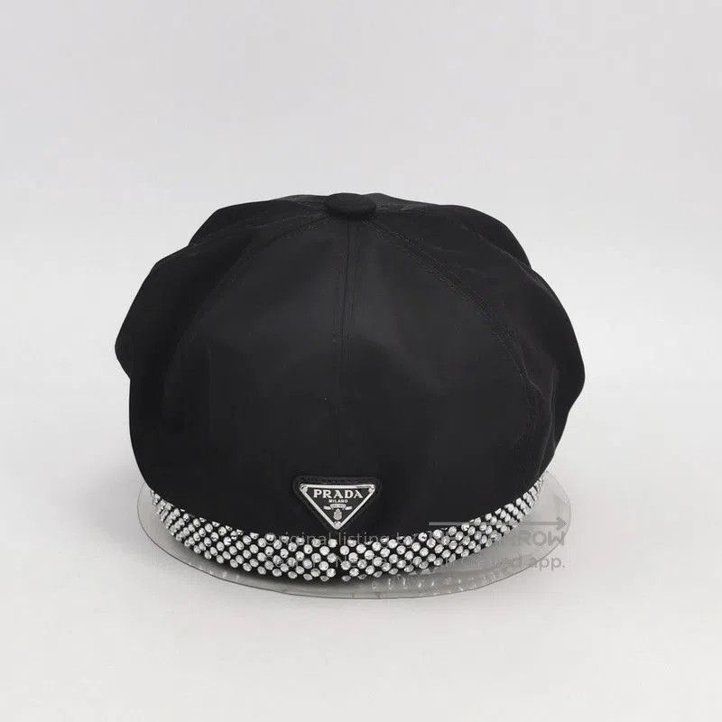 Prada Prada Rhinestone Embellished Cap. Size ONE SIZE - 3 Thumbnail