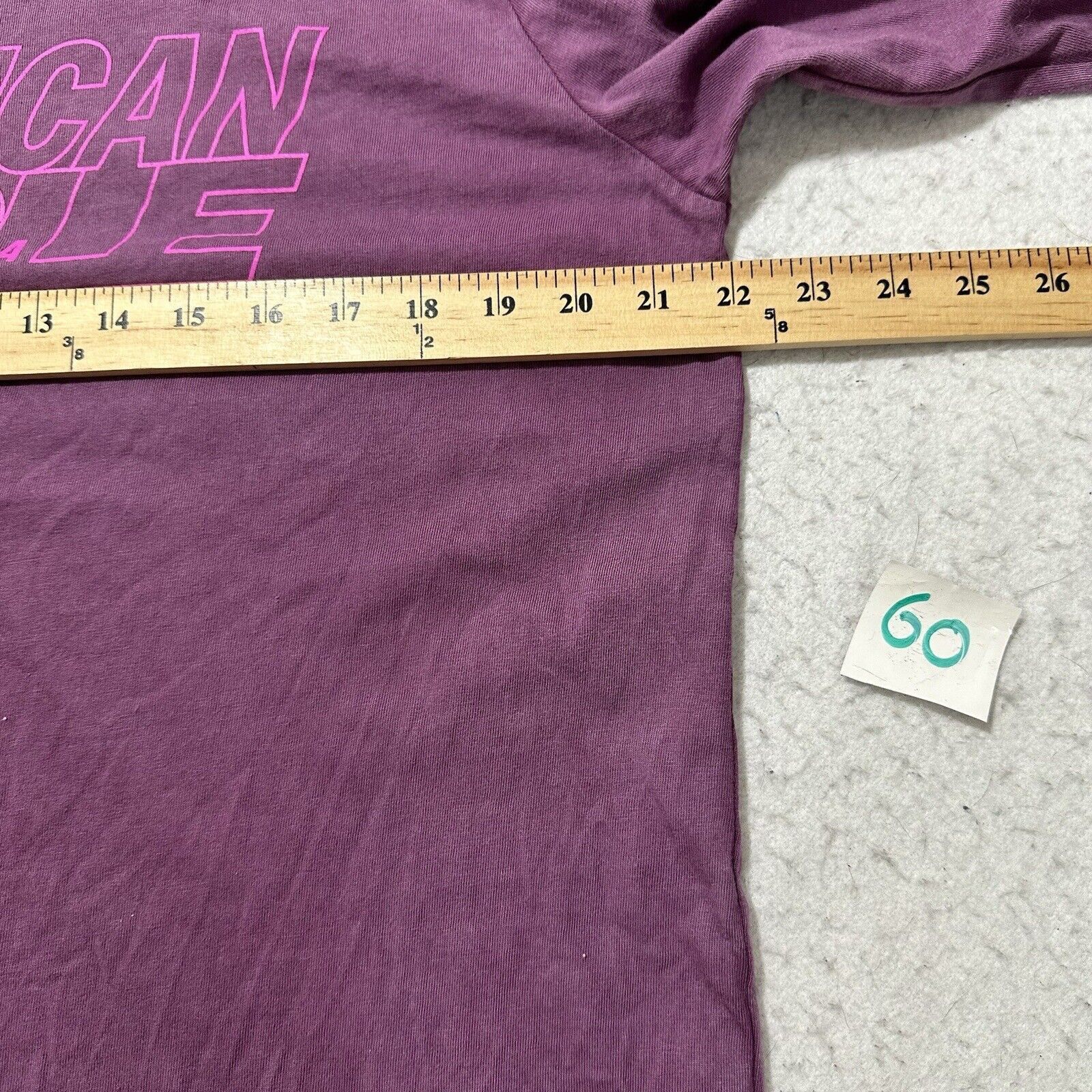 American Eagle Outfitters American Eagle Medium Purple Distressed Graphic T Shirt Logo Size US M / EU 48-50 / 2 - 8 Thumbnail
