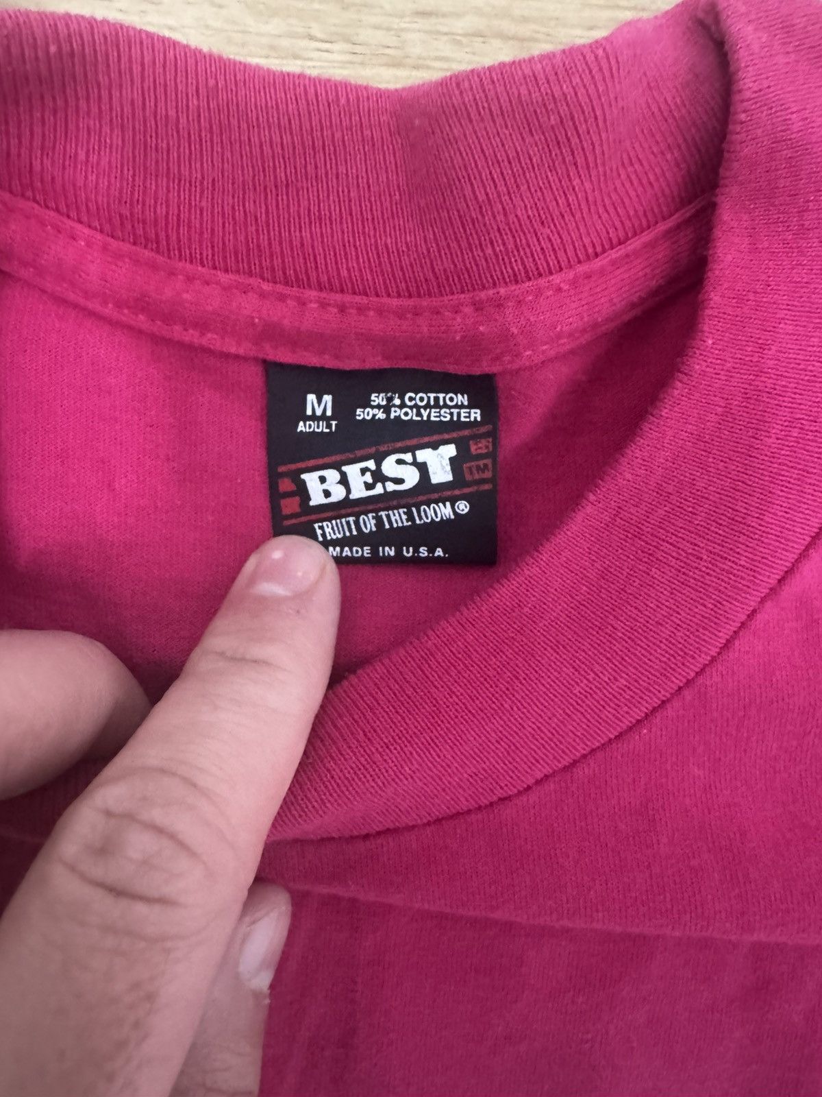 Fruit Of The Loom Vintage early 90s magenta Stingers soccer tee Size US M / EU 48-50 / 2 - 3 Thumbnail