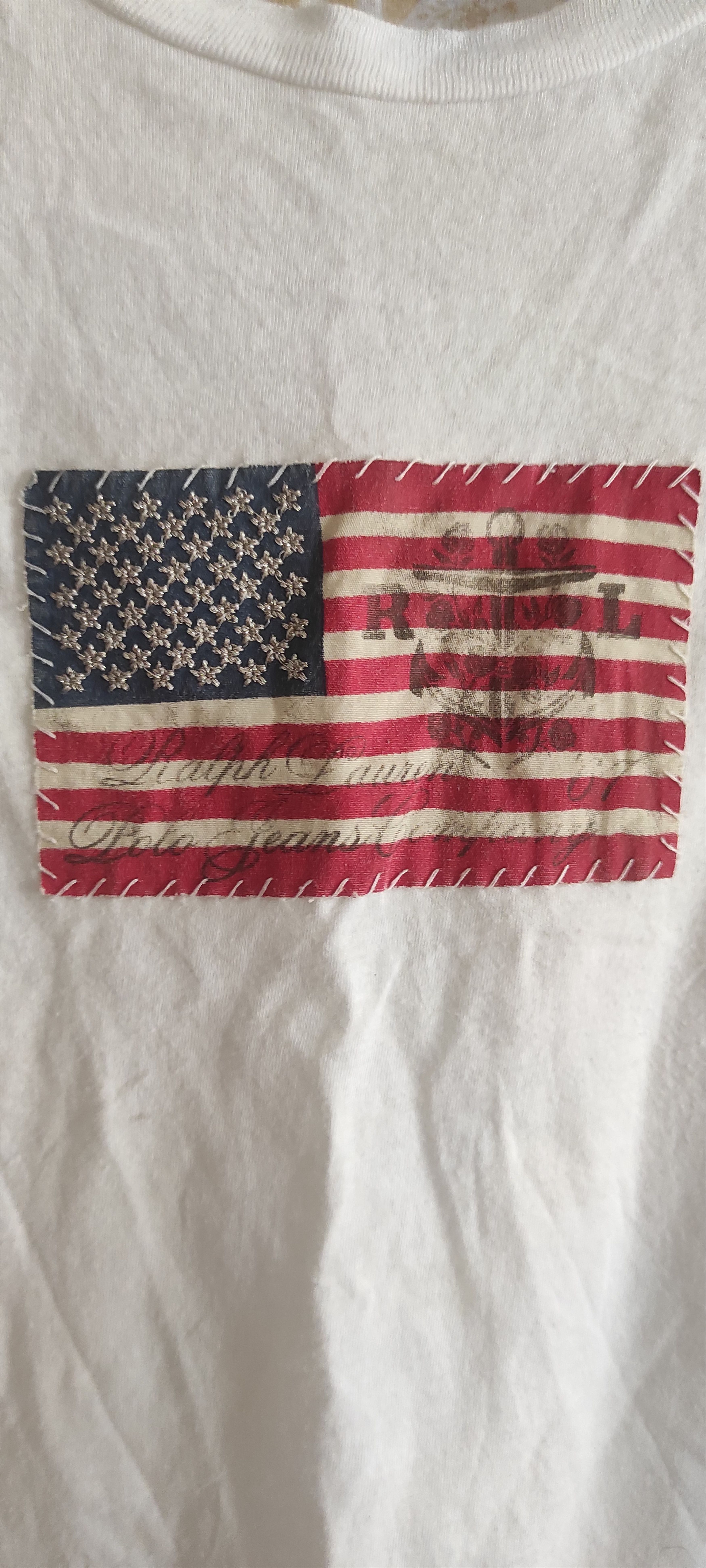 Polo Ralph Lauren Polo Ralph Lauren Vintage Retro USA Flag T-Shirt Classic FIt Size S / US 4 / IT 40 - 12 Thumbnail