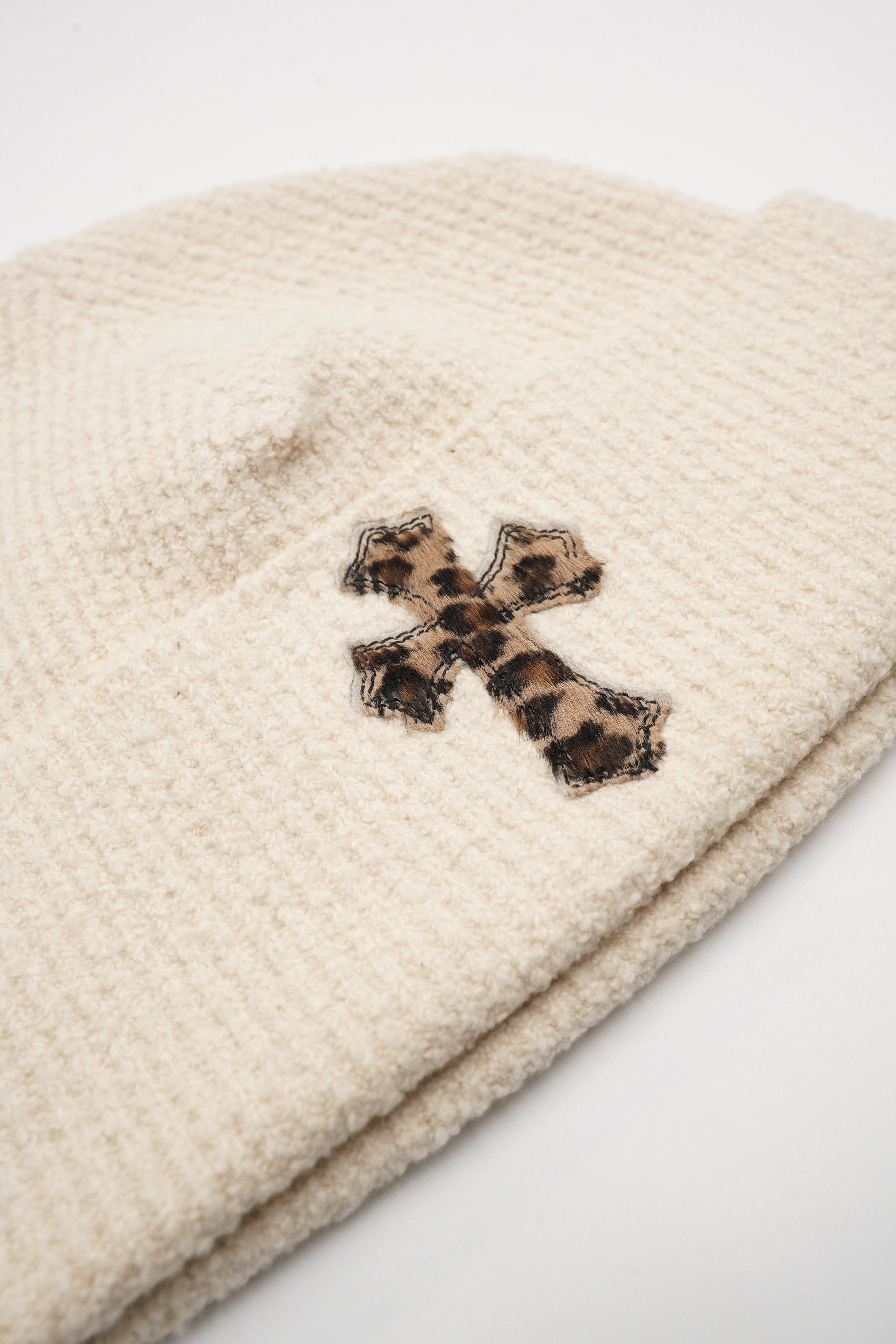 Chrome Hearts Chrome Hearts Pony Hair Cheetah Cross Patch Beanie Size ONE SIZE - 4 Thumbnail