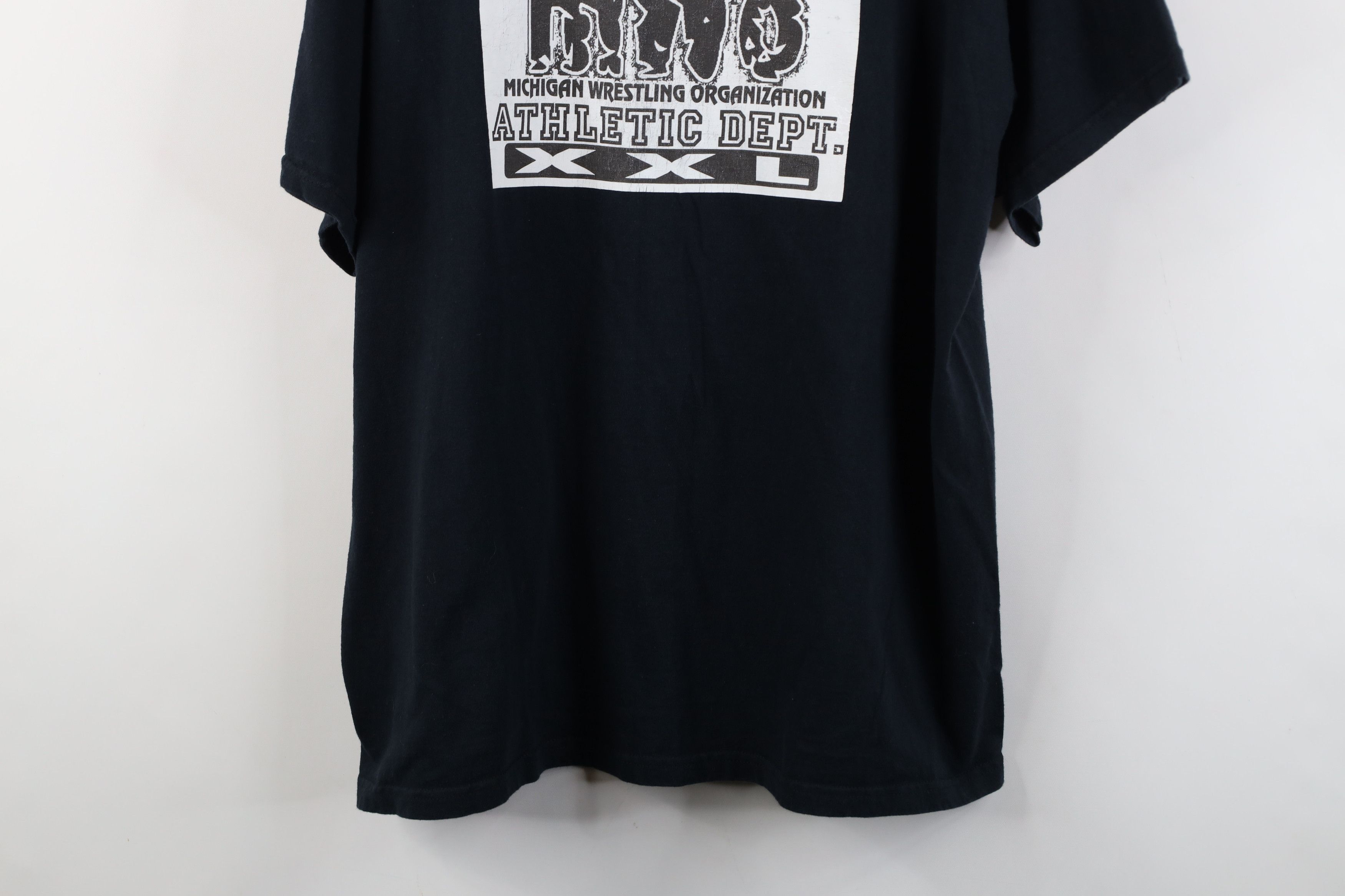 Vintage Y2K Streetwear Michigan Wrestling Organization T-Shirt Black Size US XL / EU 56 / 4 - 3 Thumbnail