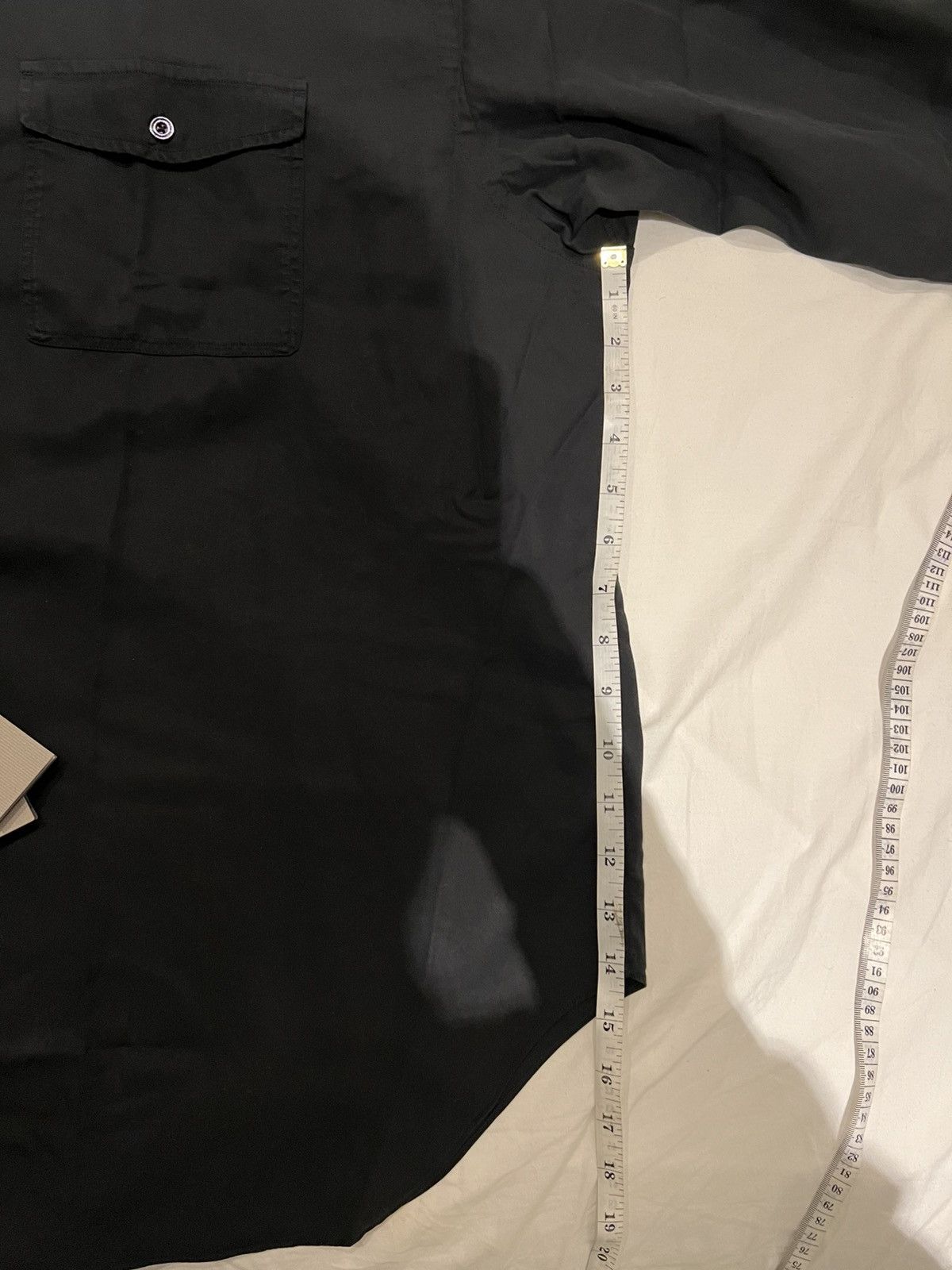 Tom Ford TOM FORD Long Sleeves Black Shirt Size 17/5 44 100% LYOCELL Size US XL / EU 56 / 4 - 18 Thumbnail