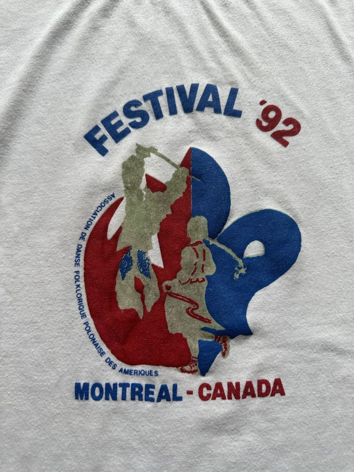 Vintage Vintage 90s Polish Folk Dance Festival Montreal Canada Tee Size US L / EU 52-54 / 3 - 2 Thumbnail