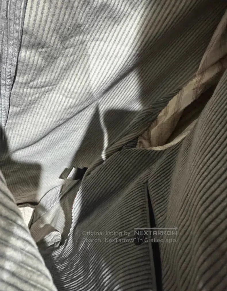 Loro Piana Loro Piana Thick velvet striped jacket, grey Size US L / EU 52-54 / 3 - 5 Thumbnail