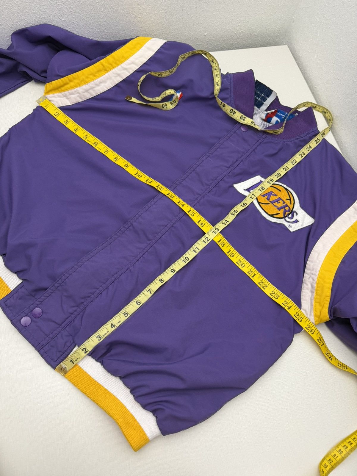 Champion Vintage 90s Los Angels Lakers Champion Warm Up Jacket Large Size US L / EU 52-54 / 3 - 5 Thumbnail