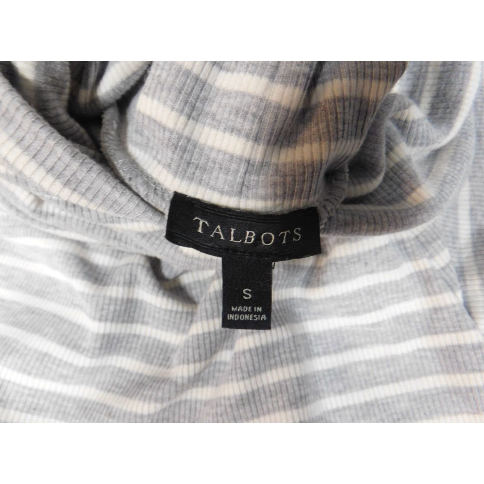 Talbots Talbots Womens Sweater Small Gray Pullover Turtleneck Stretch Knit Ruffle Regular Size S Size S / US 4 / IT 40 - 5 Thumbnail