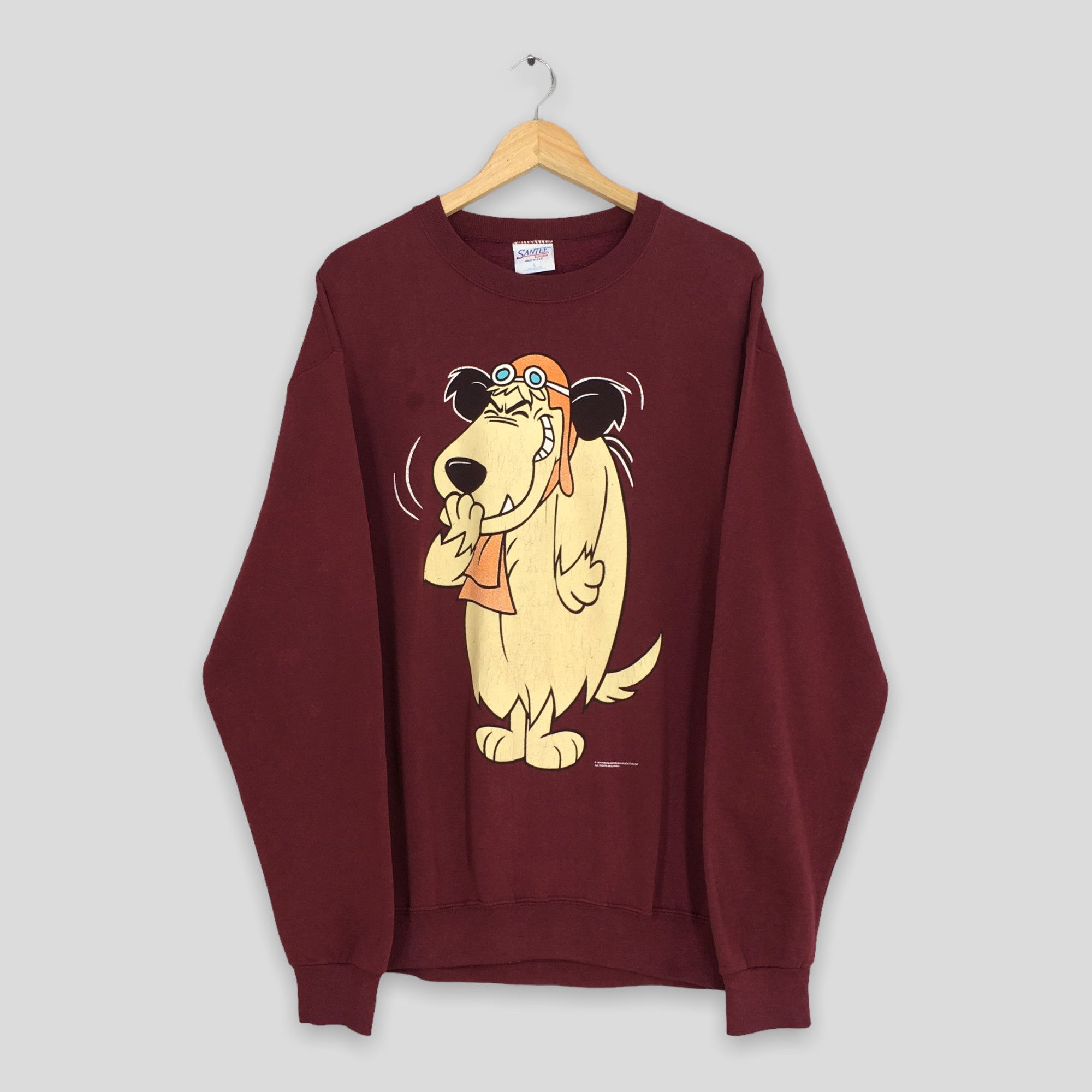 Vintage 90s Dastardly & Muttley Dog Cartoon Sweatshirt Large