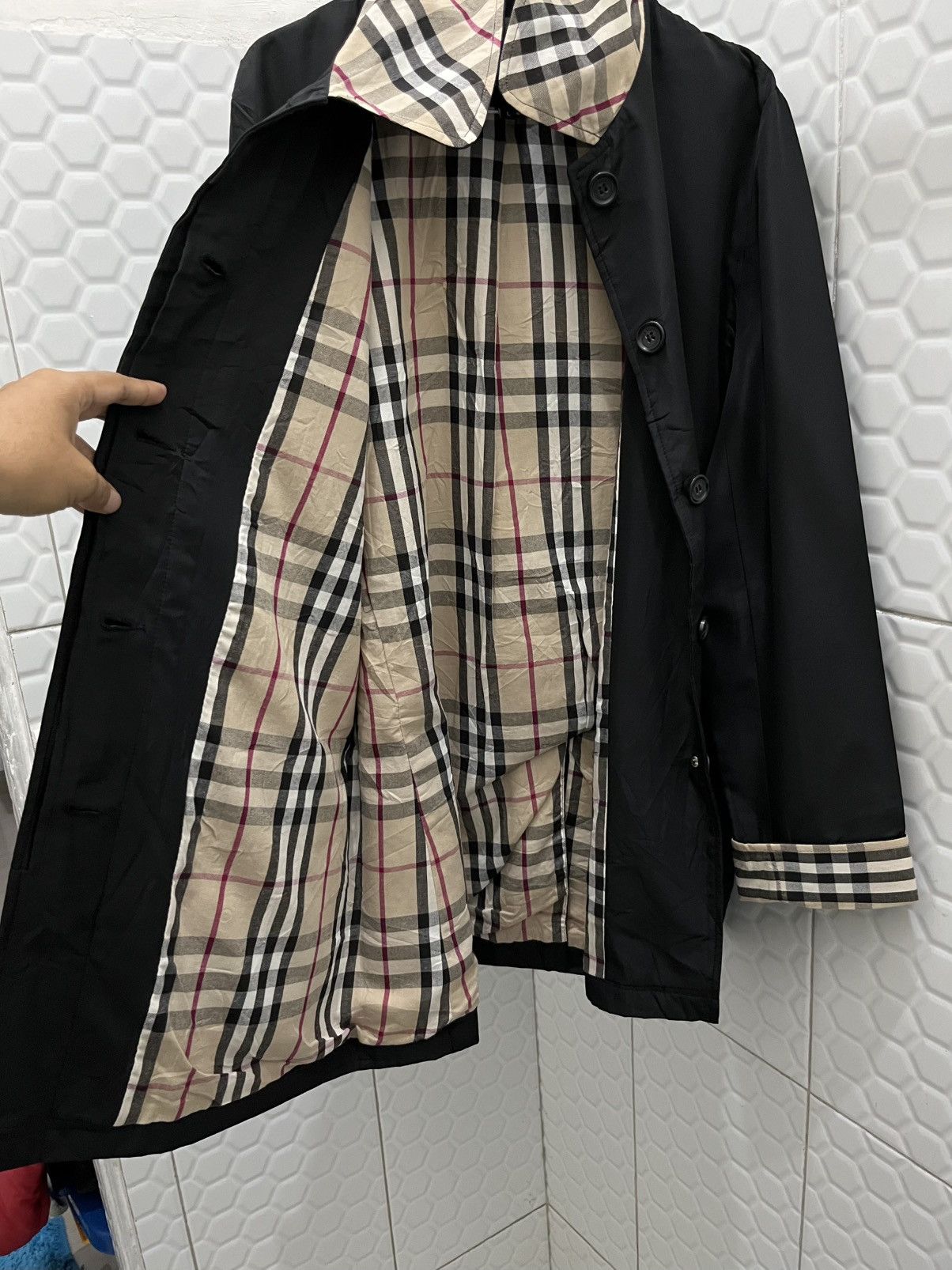 Burberry Vintage Burberry Nylon Coat Jacket Size US L / EU 52-54 / 3 - 8 Thumbnail