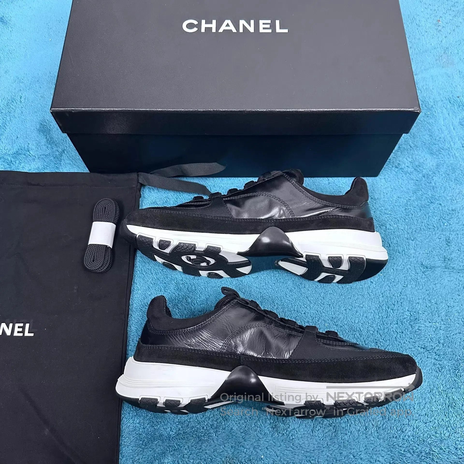 Chanel Black Low. Size US 10 / EU 43 - 3 Thumbnail