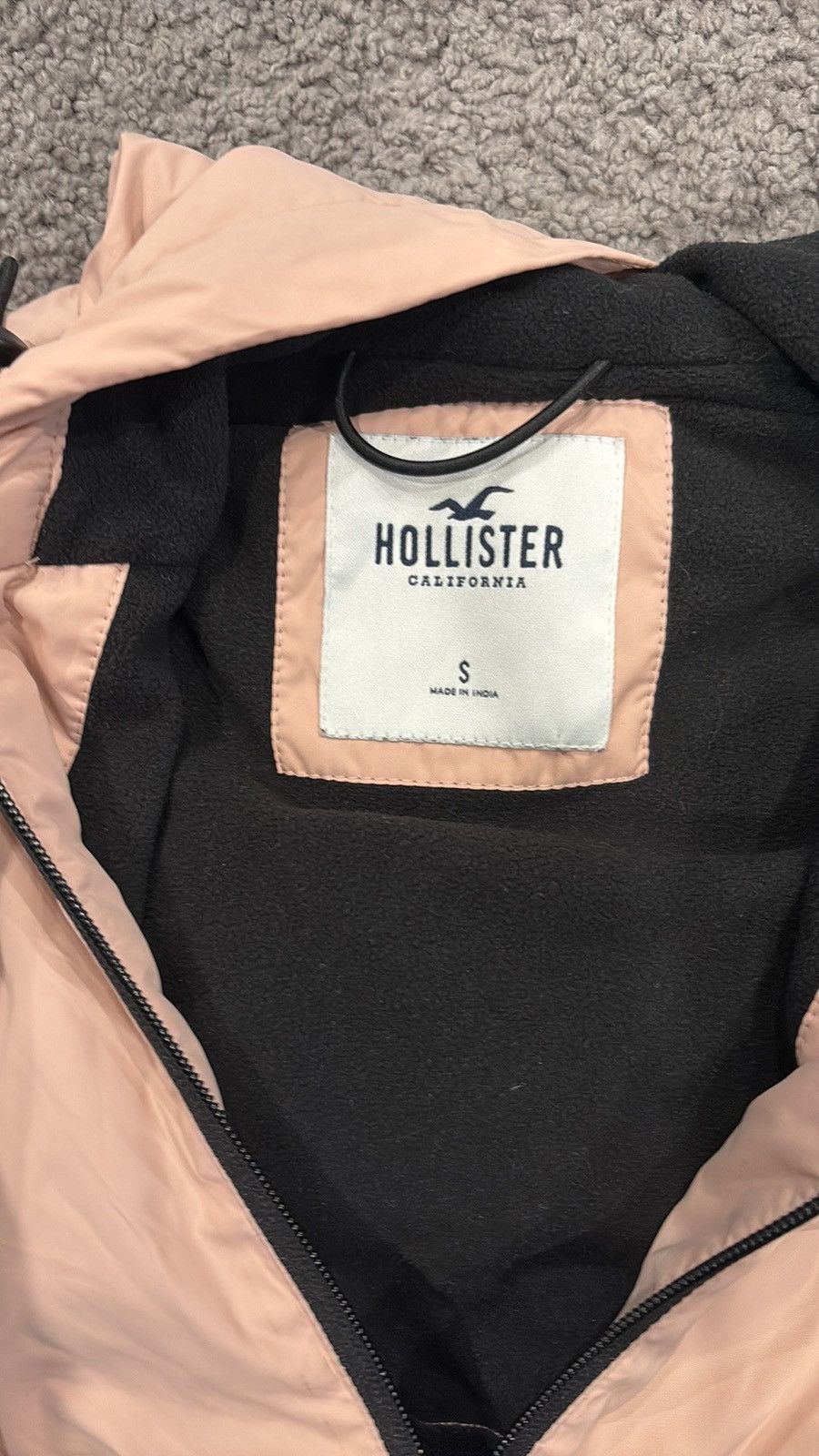 Hollister Hollister Pink and Black Bomber Jacket with Stand-Up Collar Size S / US 4 / IT 40 - 3 Thumbnail