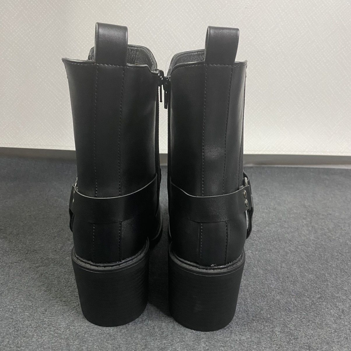 Other Pazzle Ankle Boots Womens Block Heel Western Black Sz 9 Size US 9 / IT 39 - 4 Thumbnail