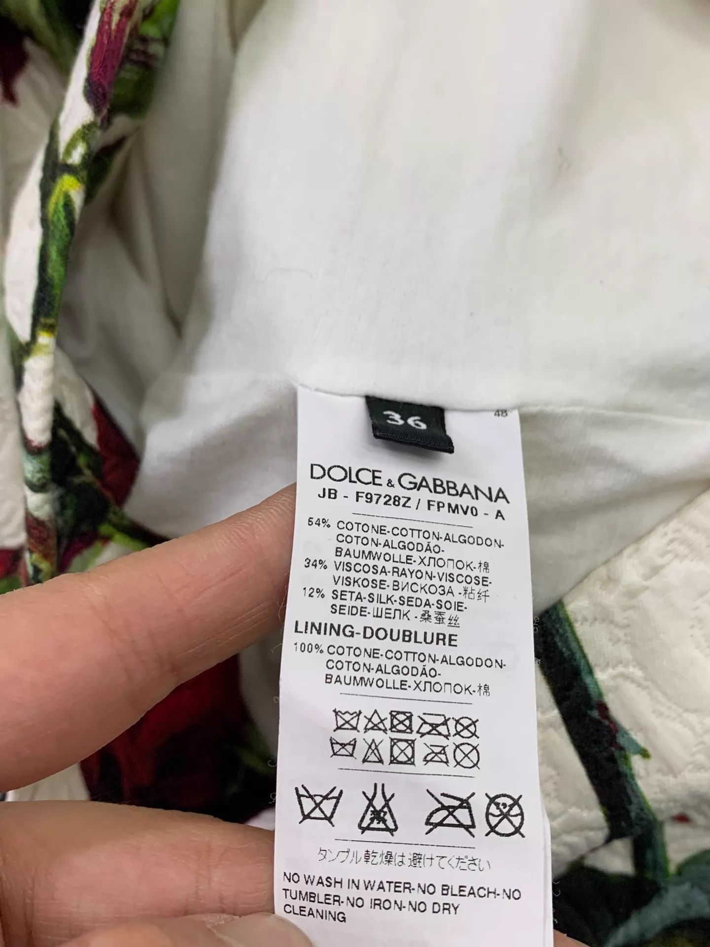 Dolce & Gabbana Dolce&Gabbana White Rose Beaded Embossed Top Size 36 Size XS / US 0-2 / IT 36-38 - 5 Thumbnail