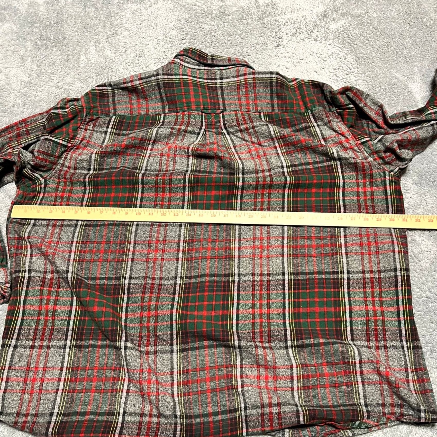 Vintage VINTAGE Red Head Flannel Shirt Mens 4XL Plaid Green Red Button Hunting Mens Size US XXL / EU 58 / 5 - 7 Thumbnail