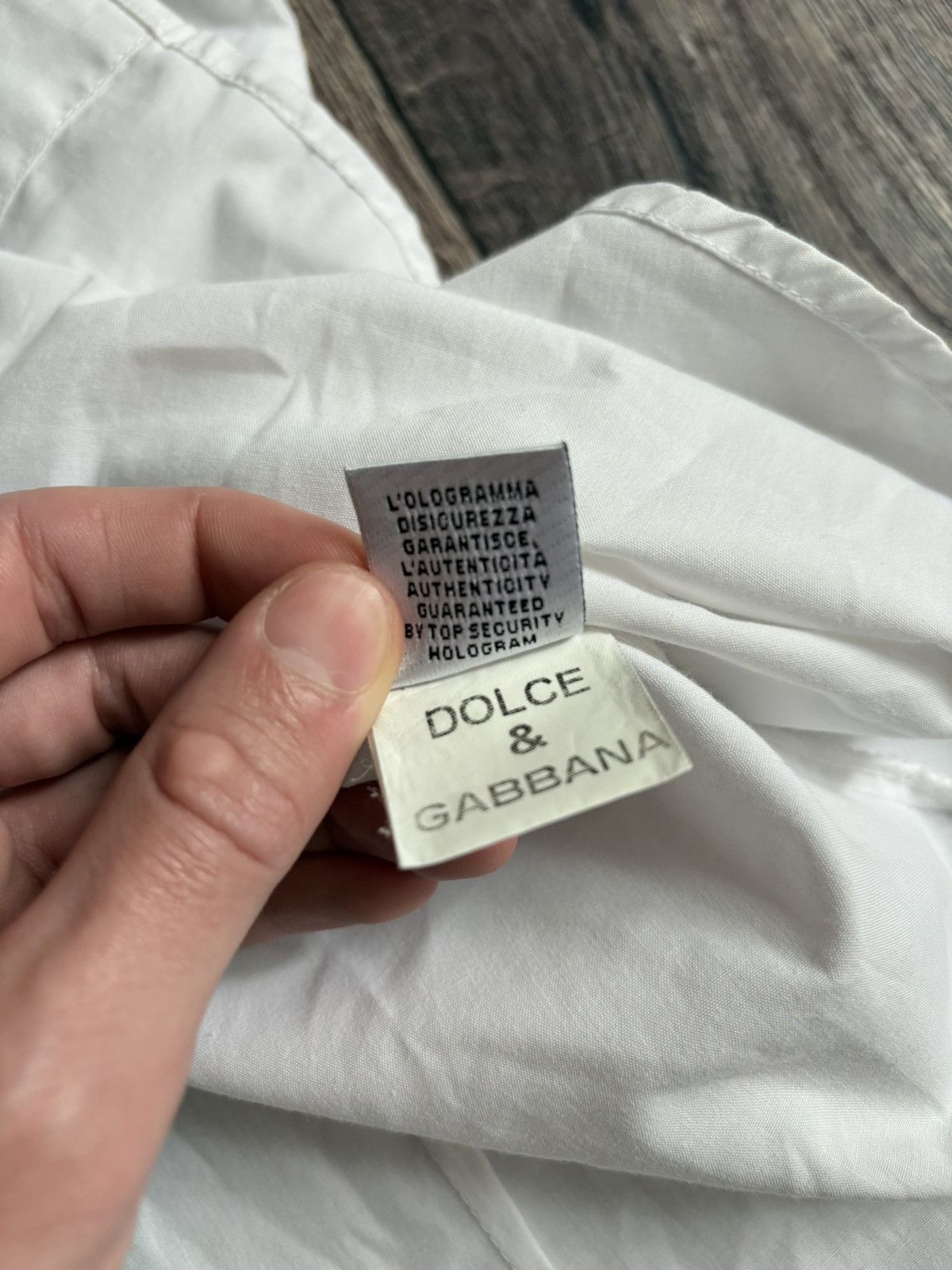 Dolce & Gabbana Dolce & Gabbana Vintage White Shirt Button Up Size XL / US 12-14 / IT 48-50 - 12 Thumbnail