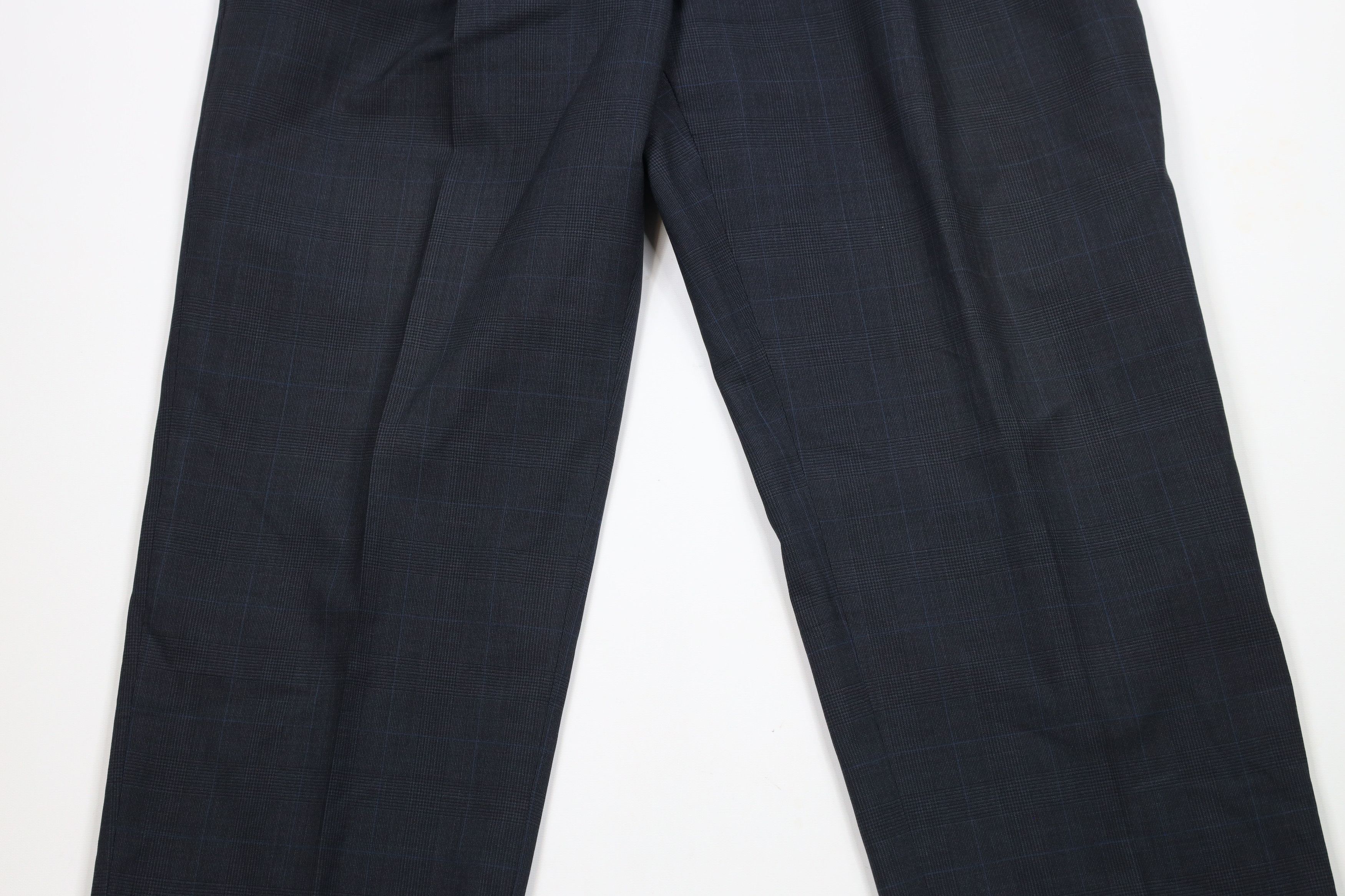 Jos. A. Bank × Vintage Vintage 90s Jos A Bank Wool Wide Leg Chino Pants Plaid Size US 36 / EU 52 - 3 Thumbnail