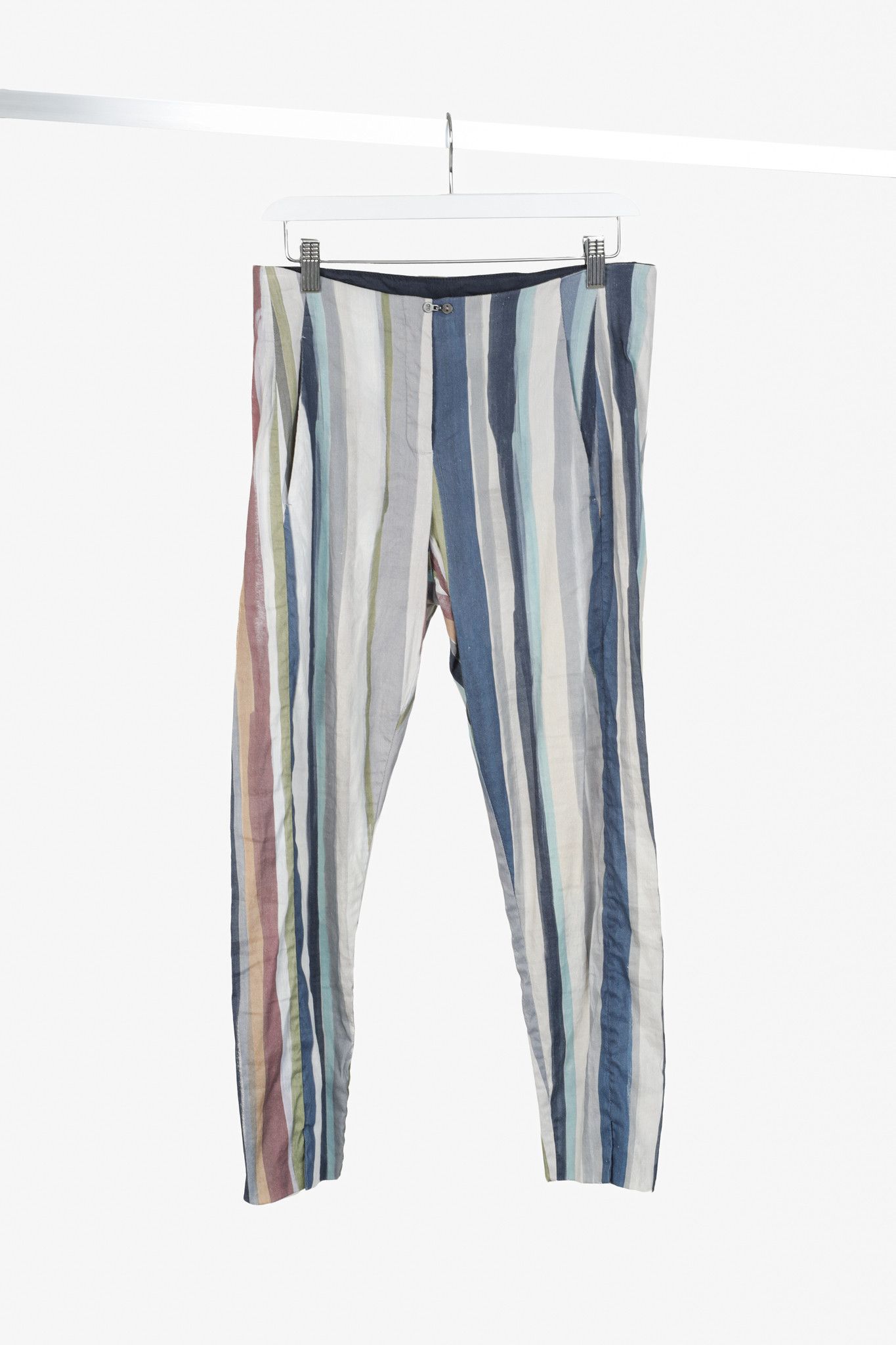 Annette Gortz Annette Gortz Caro White-Multicoloured Tapered Pants Size 30" / US 8 / IT 44 - 1 Thumbnail