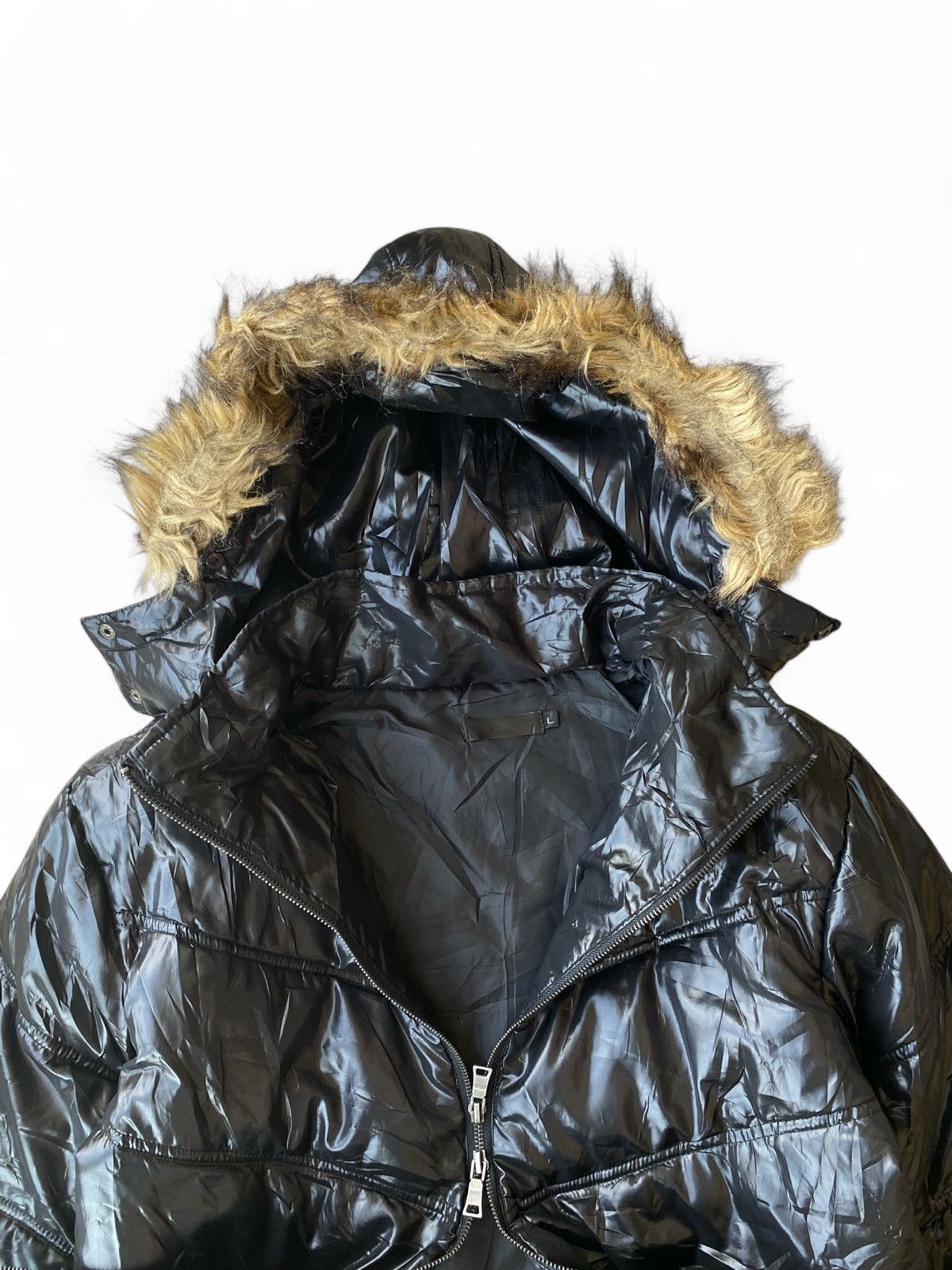 If Six Was Nine Black Baccara Fur Jacket Down Puffer IfSixWasNine LGB Style Size US L / EU 52-54 / 3 - 5 Thumbnail