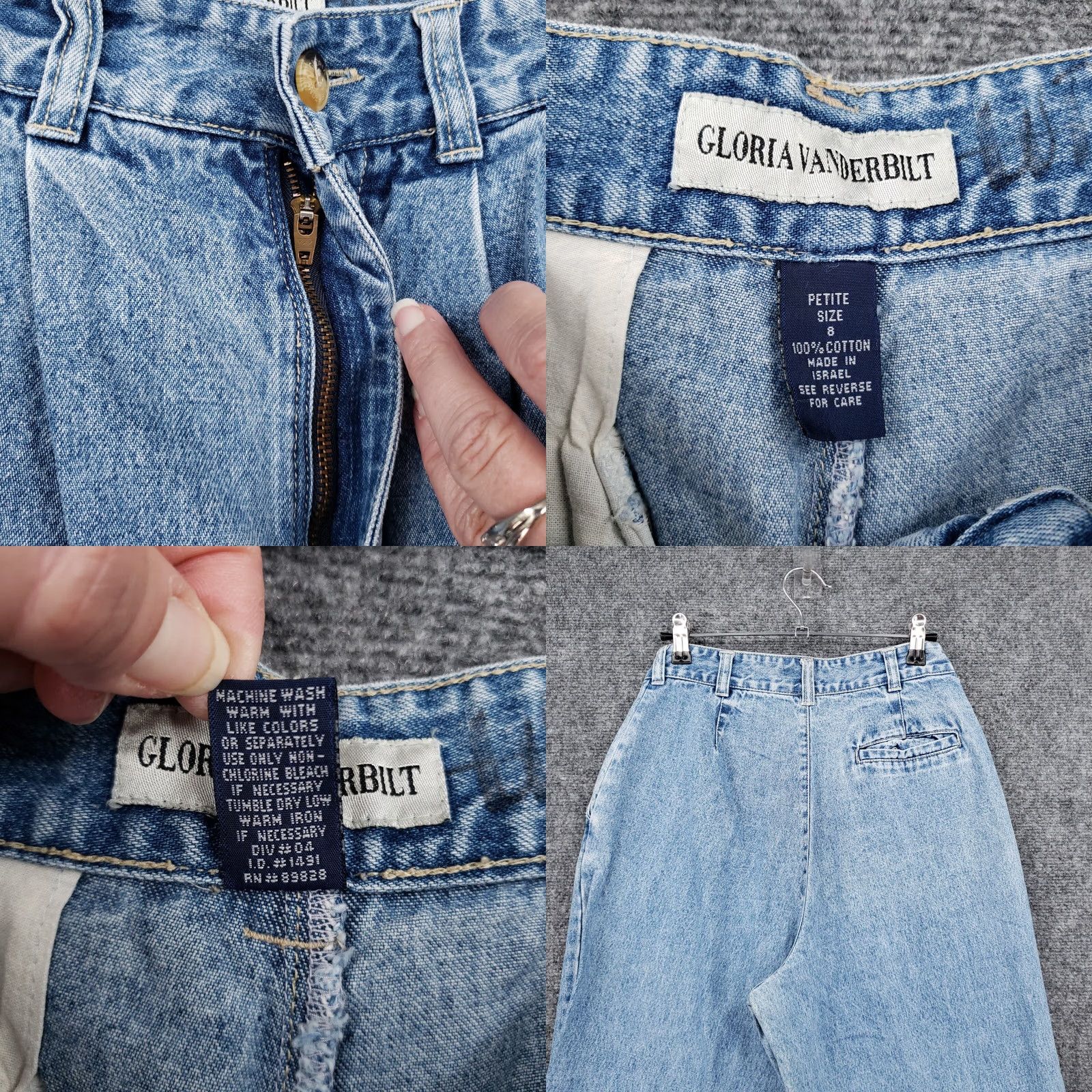 Gloria Vanderbilt Gloria Vanderbilt Jeans Womens 8P Petite Blue Tapered Mom High Rise Light Wash Size 30" / US 8 / IT 44 - 8 Thumbnail
