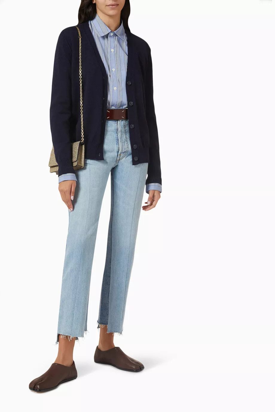 Maison Margiela o1y0625 Cardigan in Midnight Blue Size L / US 10 / IT 46 - 5 Thumbnail