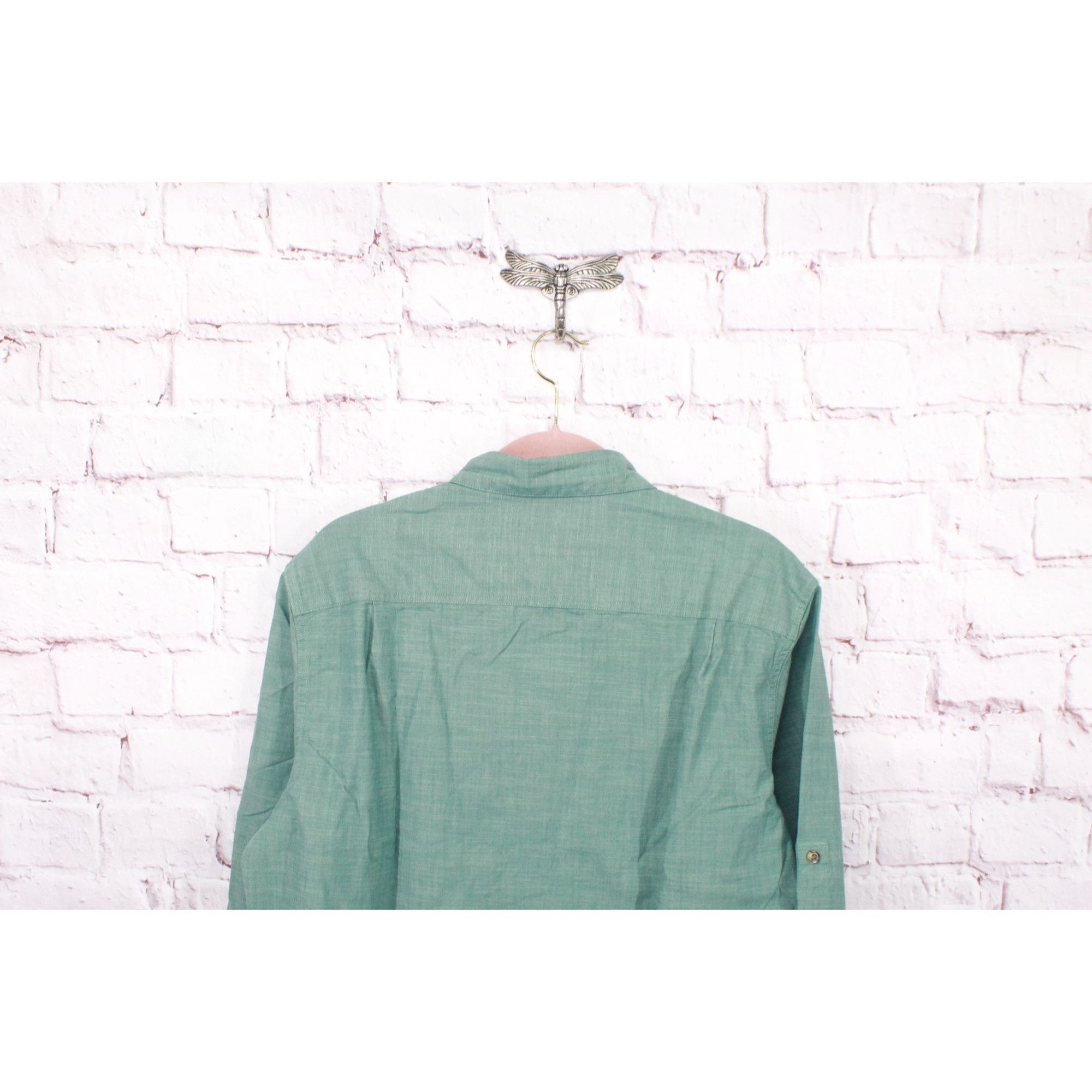 L.L. Bean LL Bean Green Button-Up Shirt M Tall Traditional Fit Size US M / EU 48-50 / 2 - 4 Thumbnail