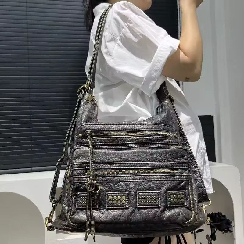 Motorcycle Rock Punk Shoulder Bag Y2K Women