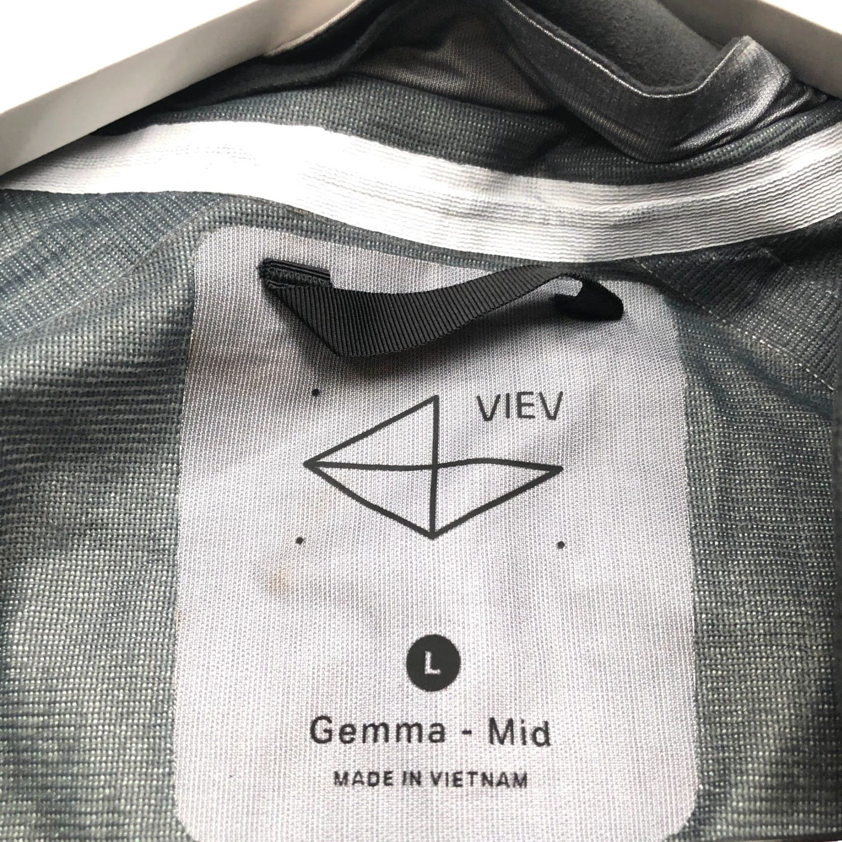 Vintage VIEV Gemma Mid Gore-Tex Lined Rain Coat Jacket Hoodie Womens Large Gray Pockets Ski Jacket Size L / US 10 / IT 46 - 3 Thumbnail