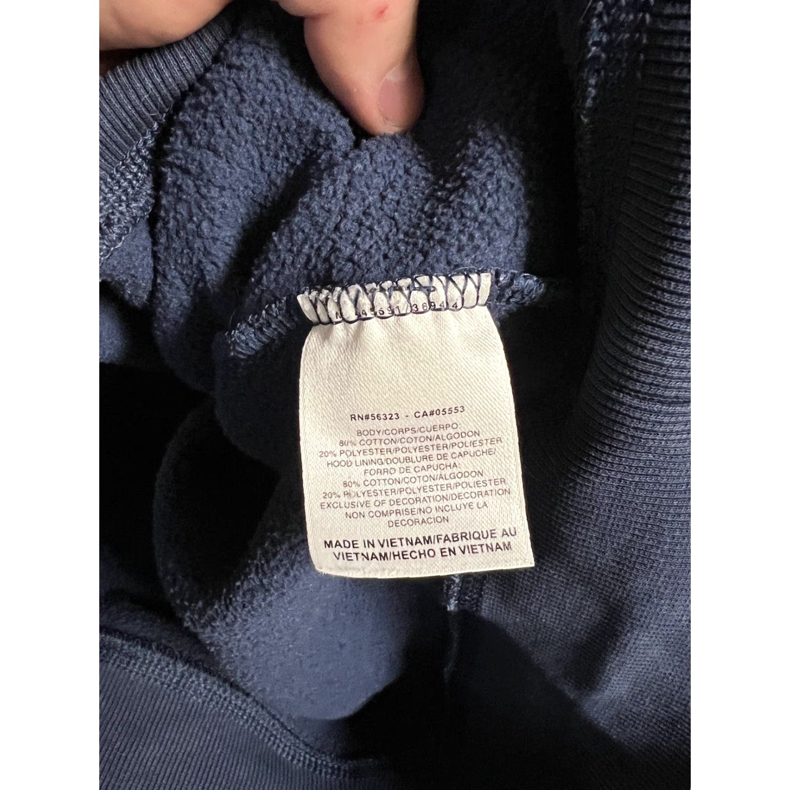 Nike VTG Nike University Hoodie Navy Blue Crew Neck S Small Embroidered Logo Pullover Mens College Sports USA Shirts Size US S / EU 44-46 / 1 - 3 Thumbnail