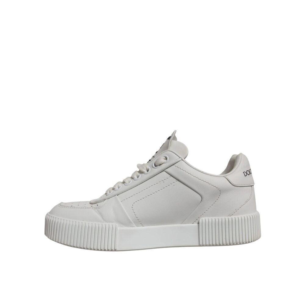 Dolce & Gabbana Dolce & Gabbana White Miami Leather Low Top Sneakers Shoes Size US 6 / IT 36 - 5 Thumbnail