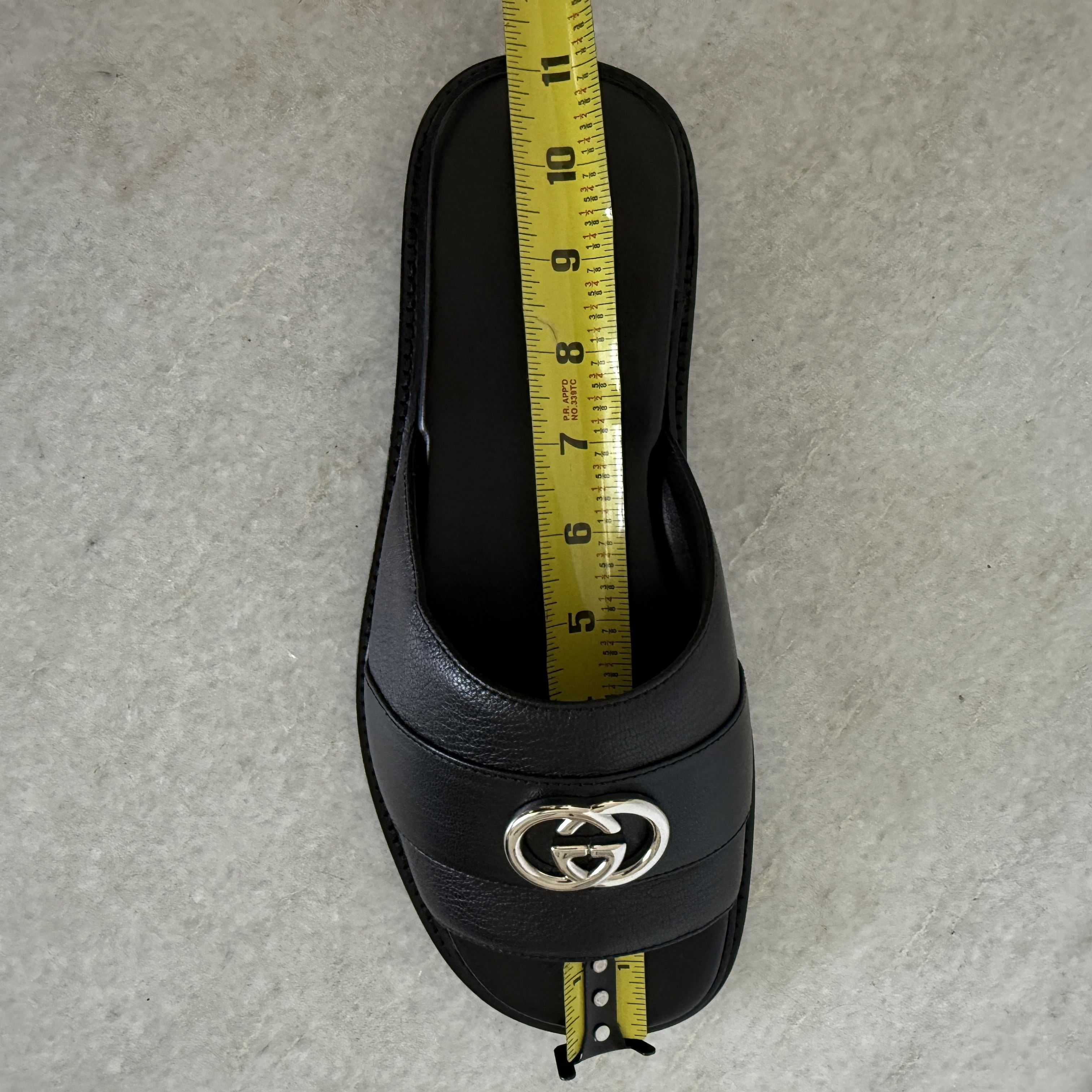 Gucci GUCCI 777849 MEN'S LEATHER INTERLOCKING G SANDALS, 7.5 (US8) Size US 8 / EU 41 - 12 Thumbnail
