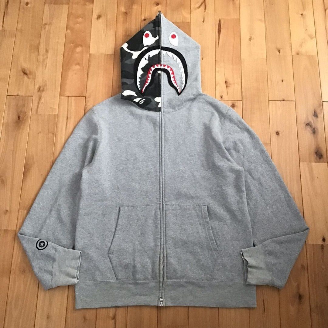 Bape 💫Glow in the dark💫 BAPE city camo shark full zip hoodie APE Size US XL / EU 56 / 4 - 2 Thumbnail