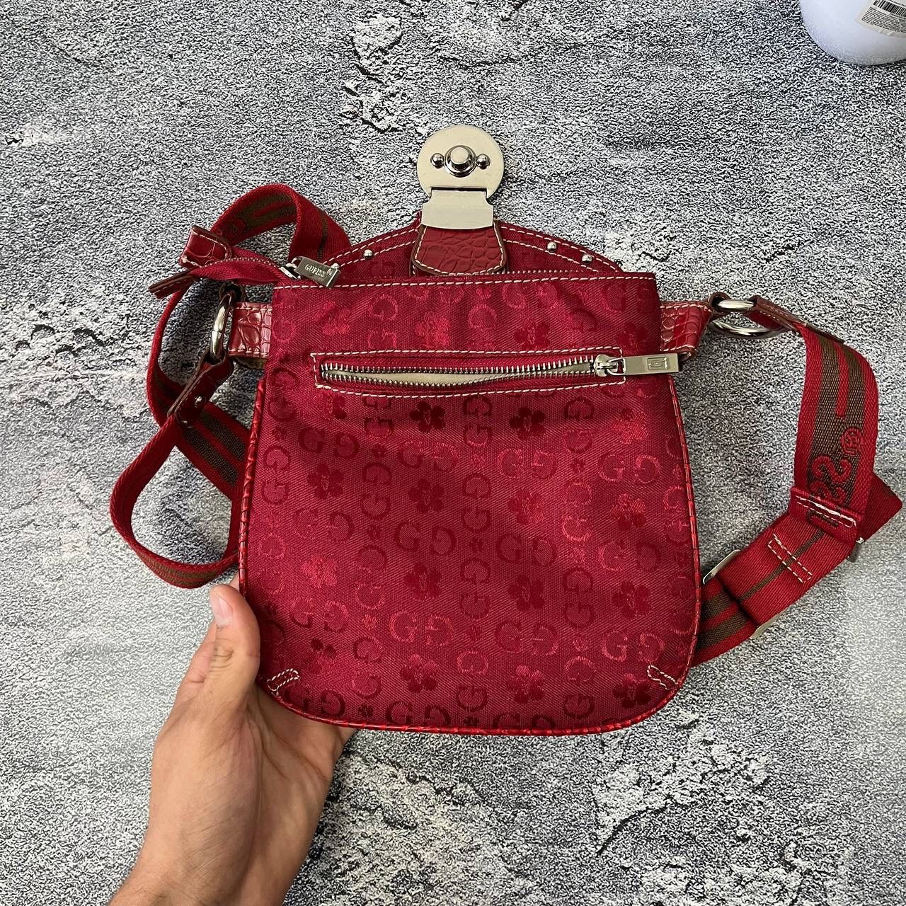 Vintage Vintage Y2K Guess Style Monogram Red Bag Size ONE SIZE - 2 Thumbnail