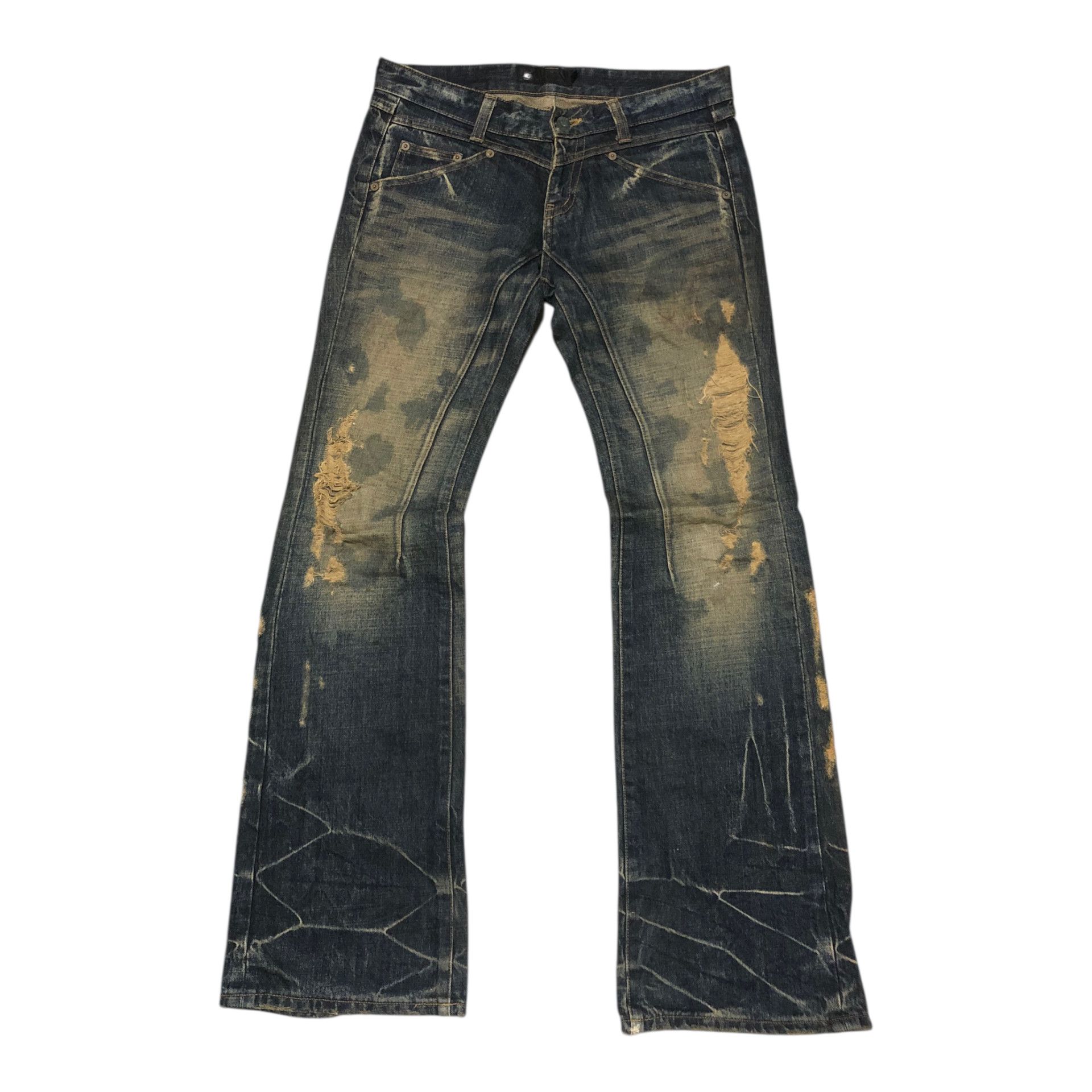 JACKROSE 🔥Y2K JACKROSE Japanese Brand Flared Bootcut Denim Jeans Size US 33 - 1 Thumbnail