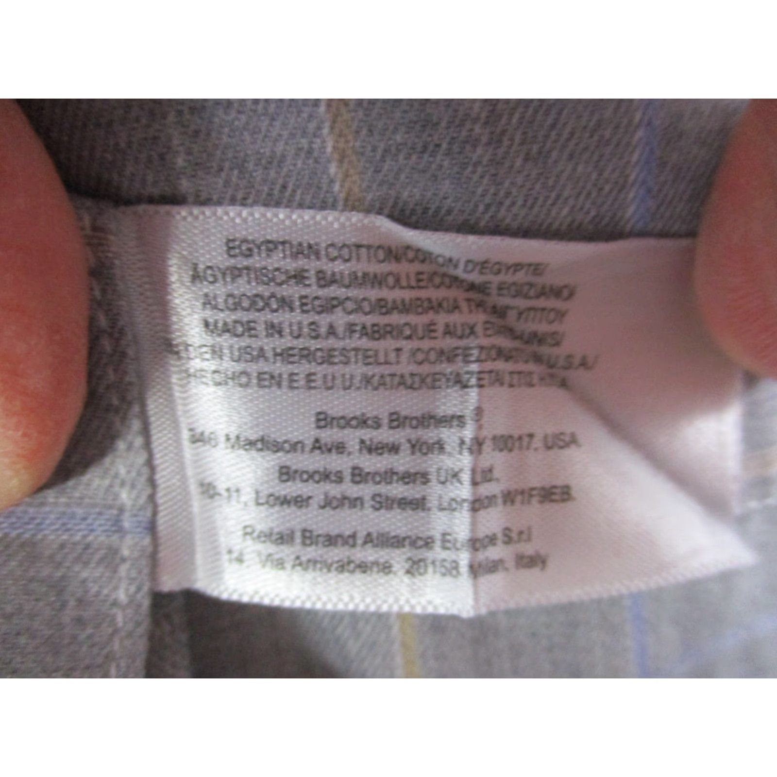 Brooks Brothers Brooks Brothers Country Club Shirt Large Egyptian Cotton Plaid Italy Size US L / EU 52-54 / 3 - 7 Thumbnail