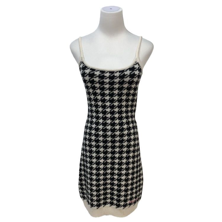 Miu Miu Miu Miu Houndstooth Knit Dress Size 38 Size XS / US 0-2 / IT 36-38 - 1 Thumbnail