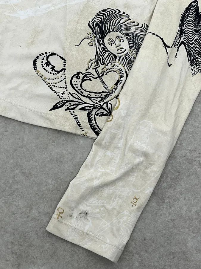 Just Cavalli AW2003 Cavalli Beige Turtleneck Longsleeve Size XS / US 0-2 / IT 36-38 - 7 Thumbnail