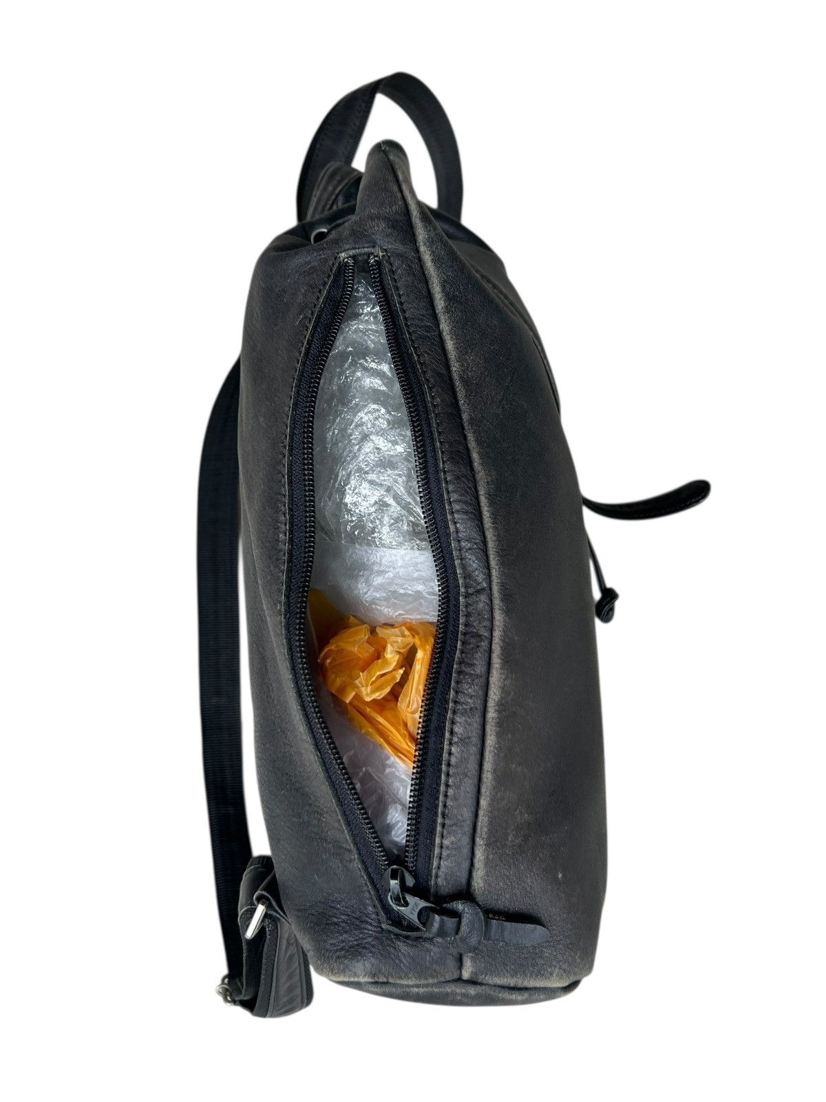 Leather Spiaggia Japan Faded Patina Leather Backpack Rucksack Bag Size ONE SIZE - 12 Thumbnail
