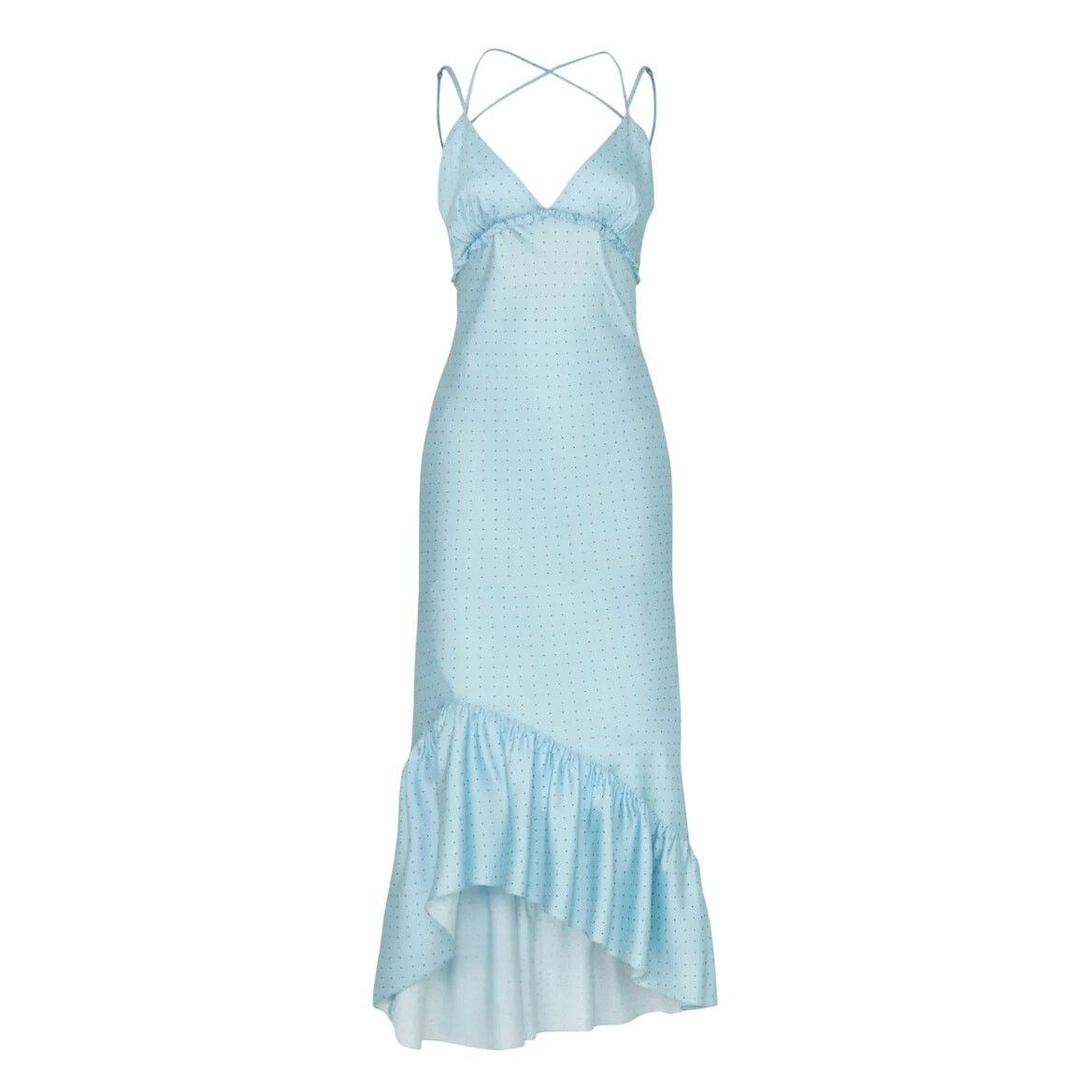 Cinq a Sept Cinq à Sept Lizzia Tie Back Dress in Blue, Size US 4 Size S / US 4 / IT 40 - 1 Thumbnail