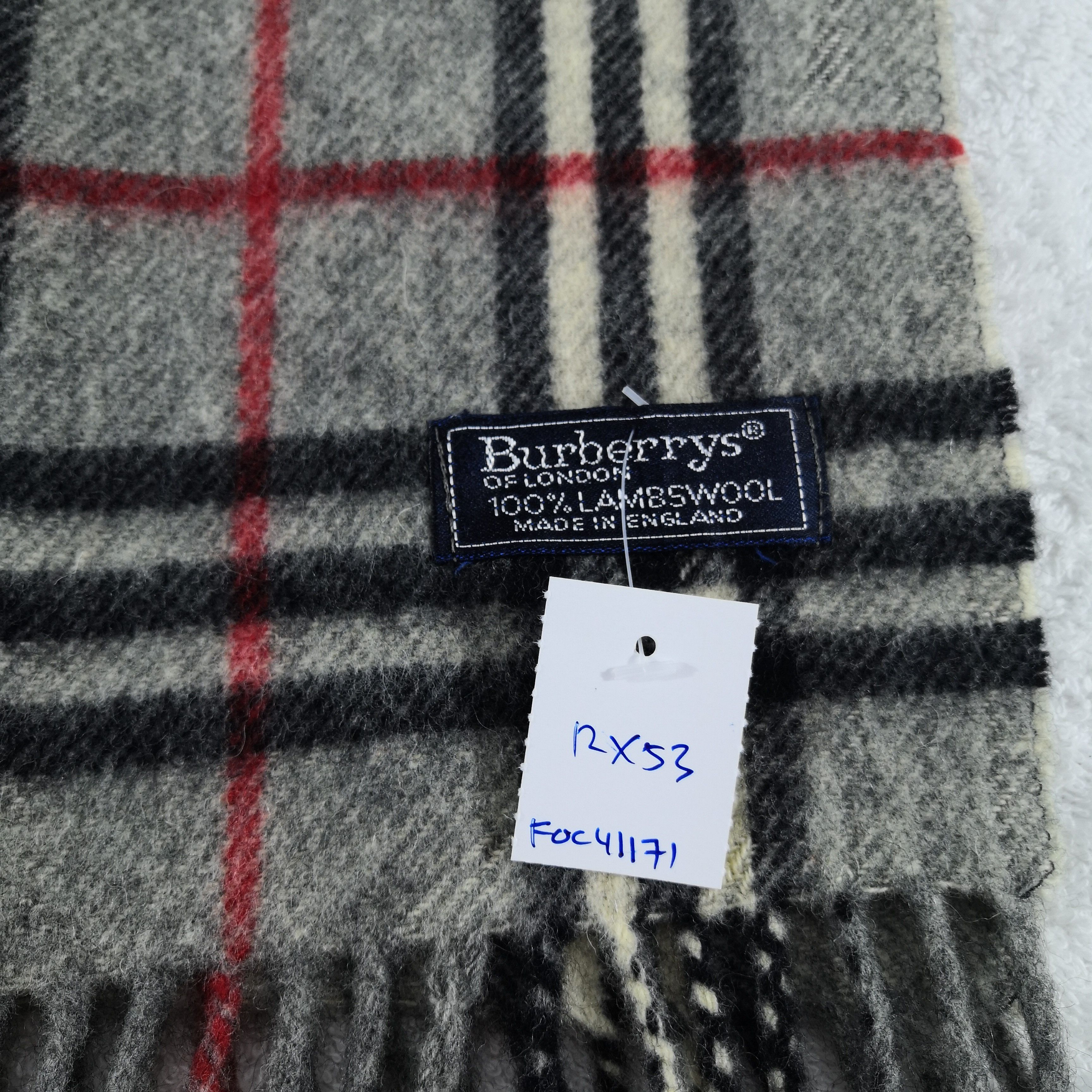 Burberry Vintage Burberry Scarf Muffler Wool Cashmere Scarves Size ONE SIZE - 4 Thumbnail