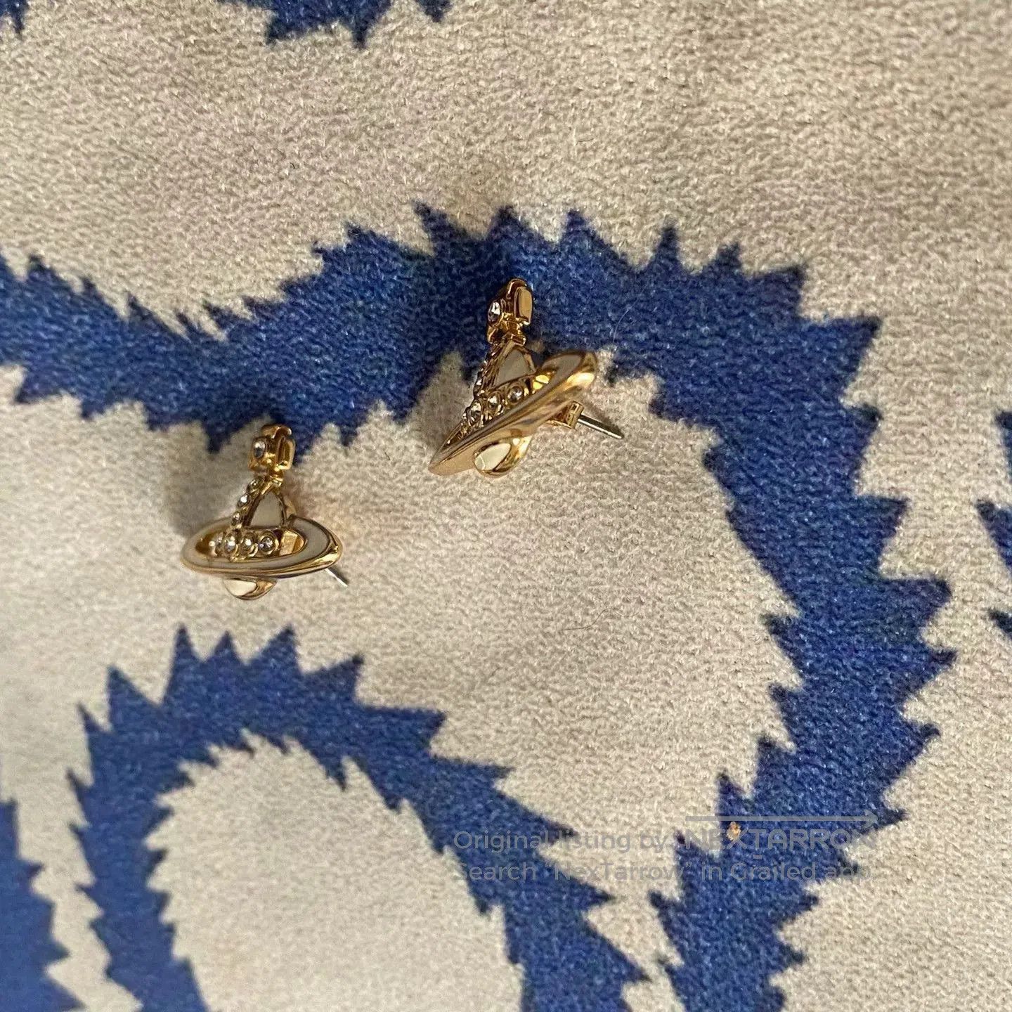Vivienne Westwood Vivienne Westwood White Enamel Earrings. Size ONE SIZE - 3 Thumbnail